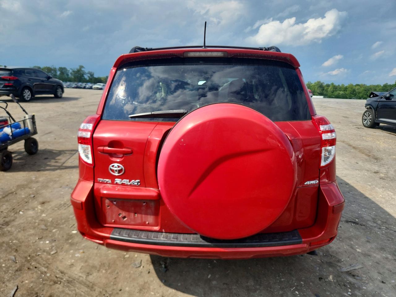 2010 Toyota Rav4 Base Red vin: JTMBF4DV4AD026017