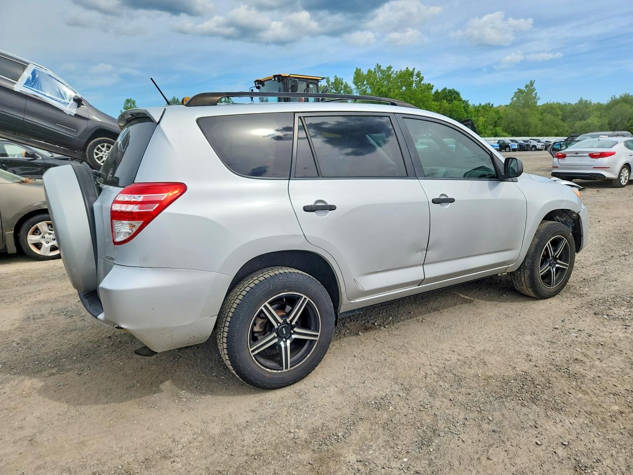2010 Toyota Rav4 Base Silver vin: JTMBF4DV4AD034053