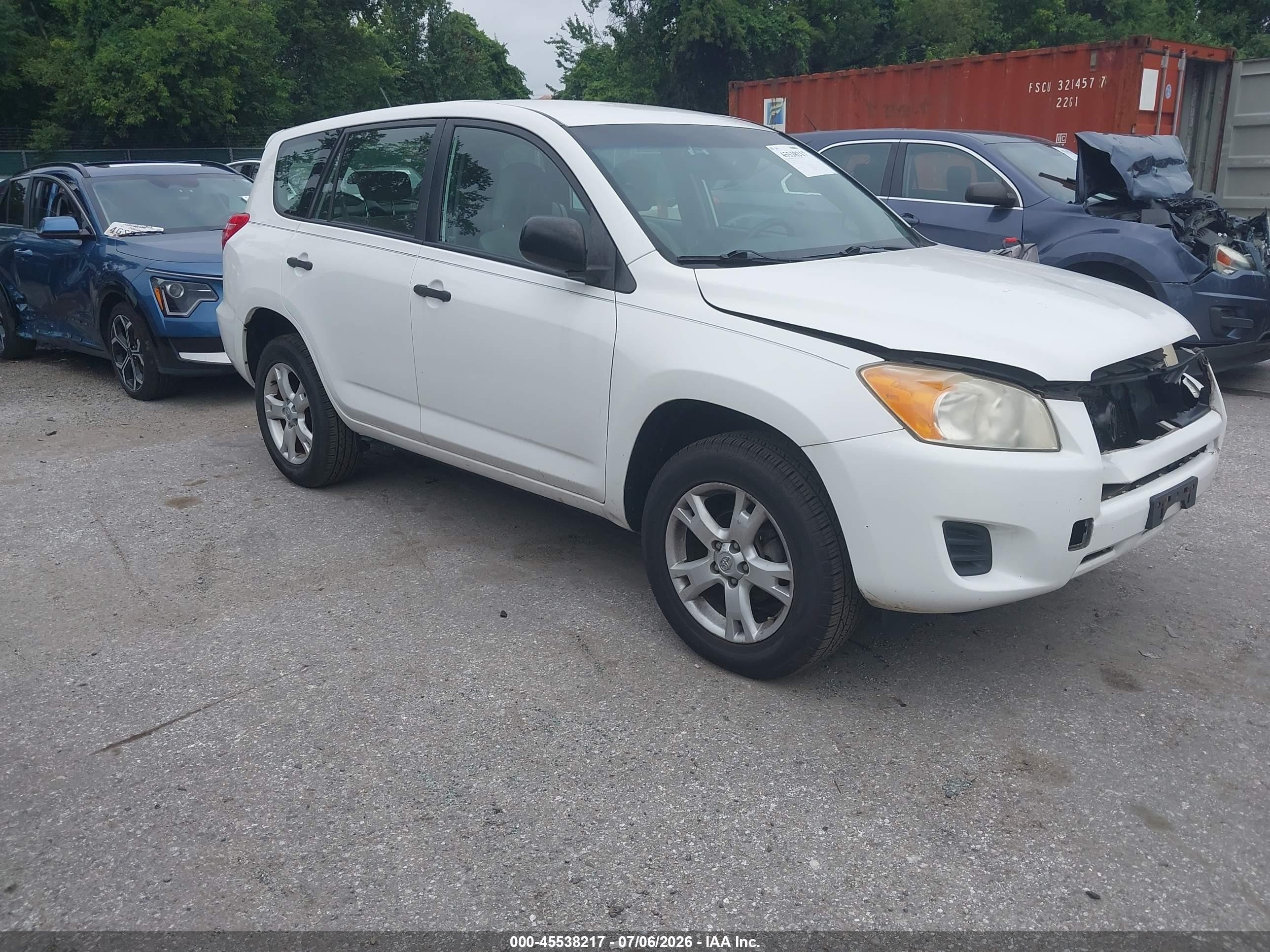 2010 Toyota Rav4   White vin: JTMBF4DV5A5029471
