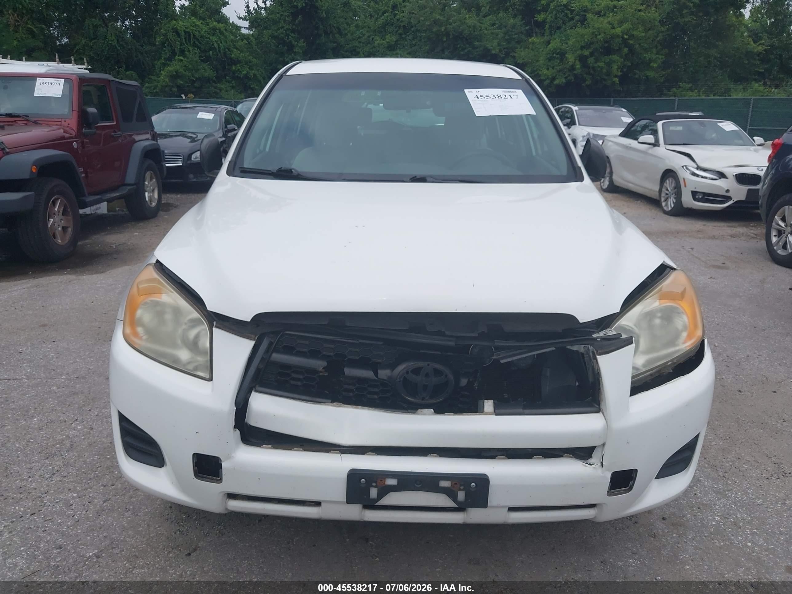 2010 Toyota Rav4   White vin: JTMBF4DV5A5029471