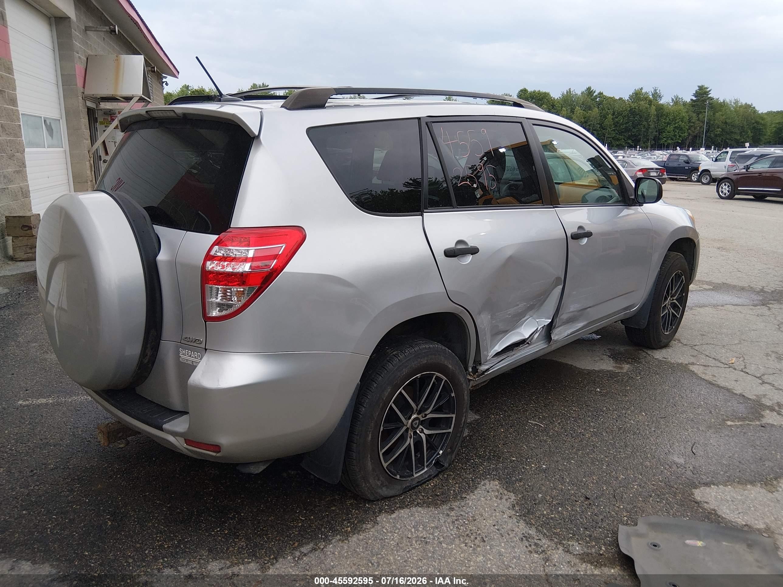 2010 Toyota Rav4   Silver vin: JTMBF4DV5AD029878