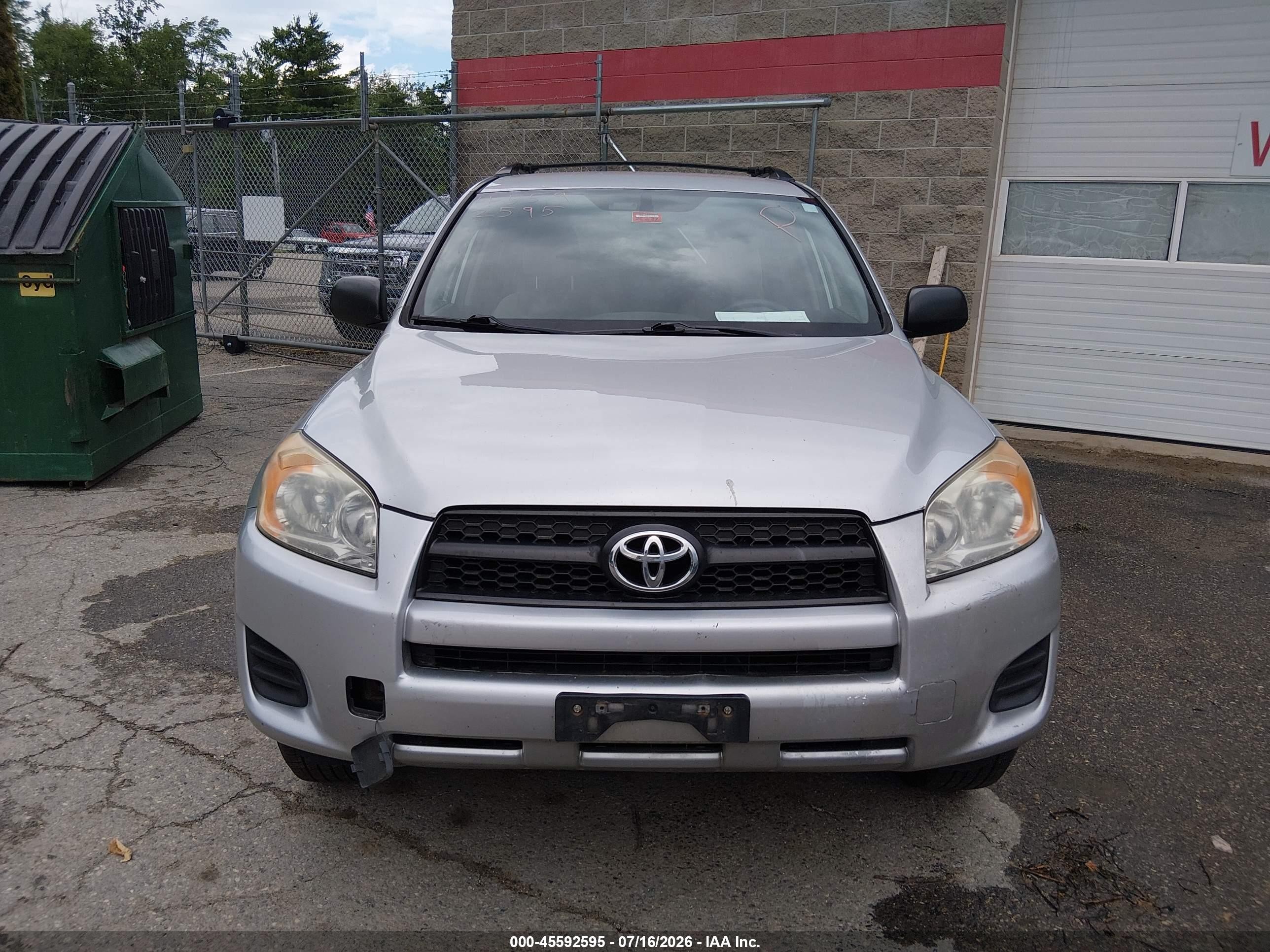 2010 Toyota Rav4   Silver vin: JTMBF4DV5AD029878