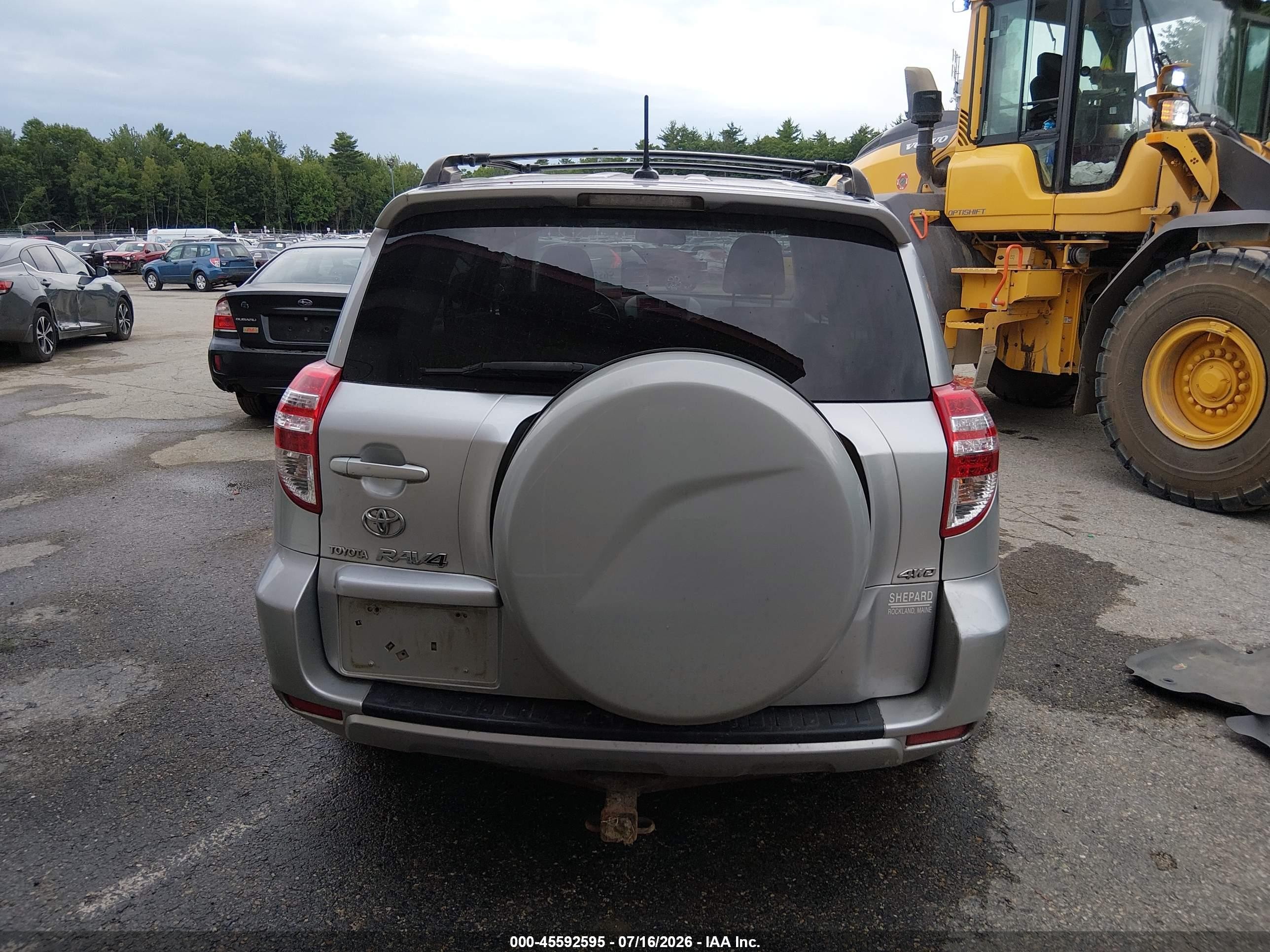 2010 Toyota Rav4   Silver vin: JTMBF4DV5AD029878