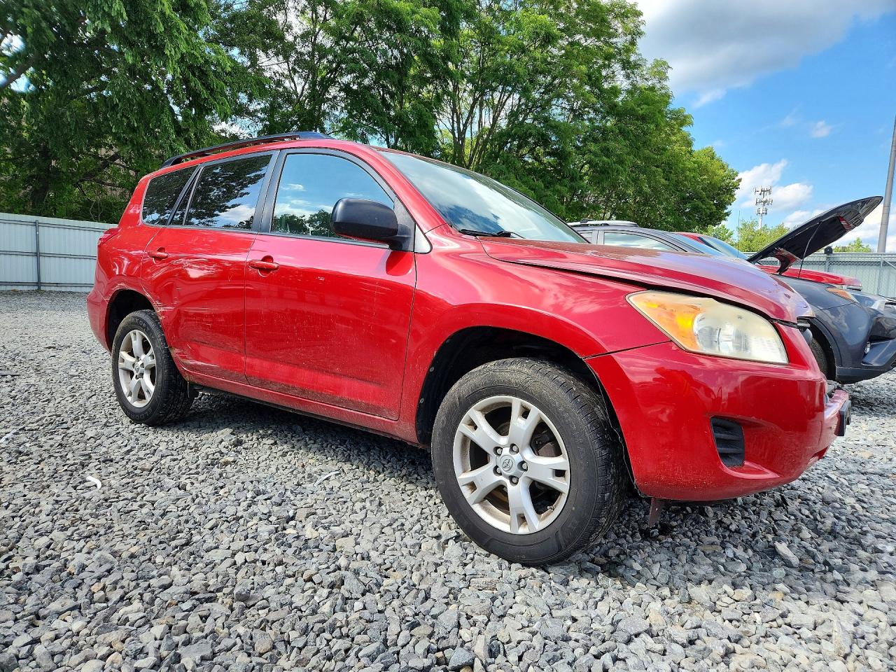 2011 Toyota Rav4 Base Red vin: JTMBF4DV5B5041184