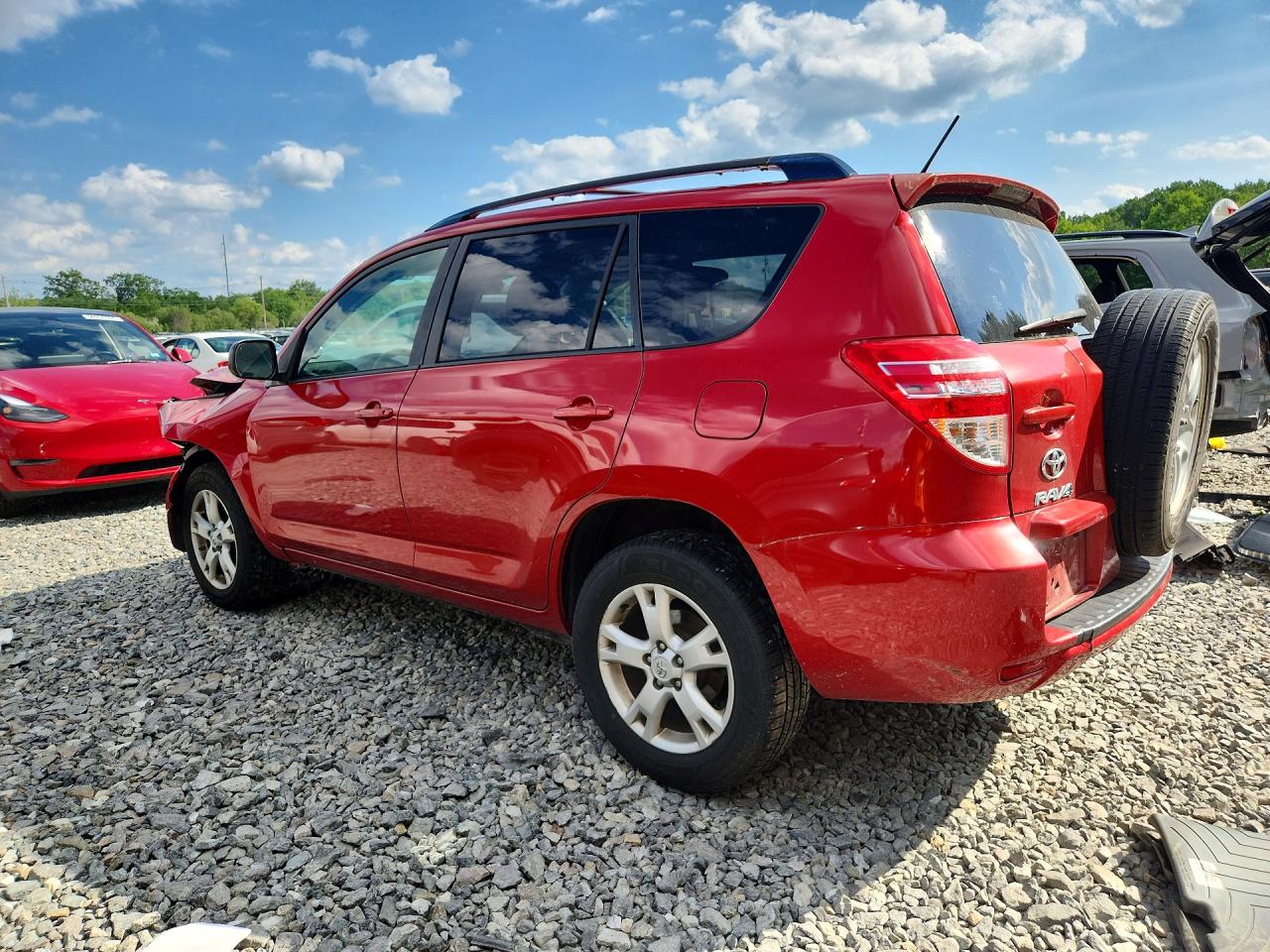 2011 Toyota Rav4 Base Red vin: JTMBF4DV5B5041184