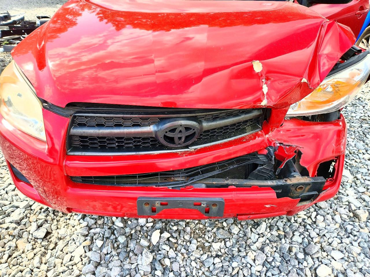 2011 Toyota Rav4 Base Red vin: JTMBF4DV5B5041184