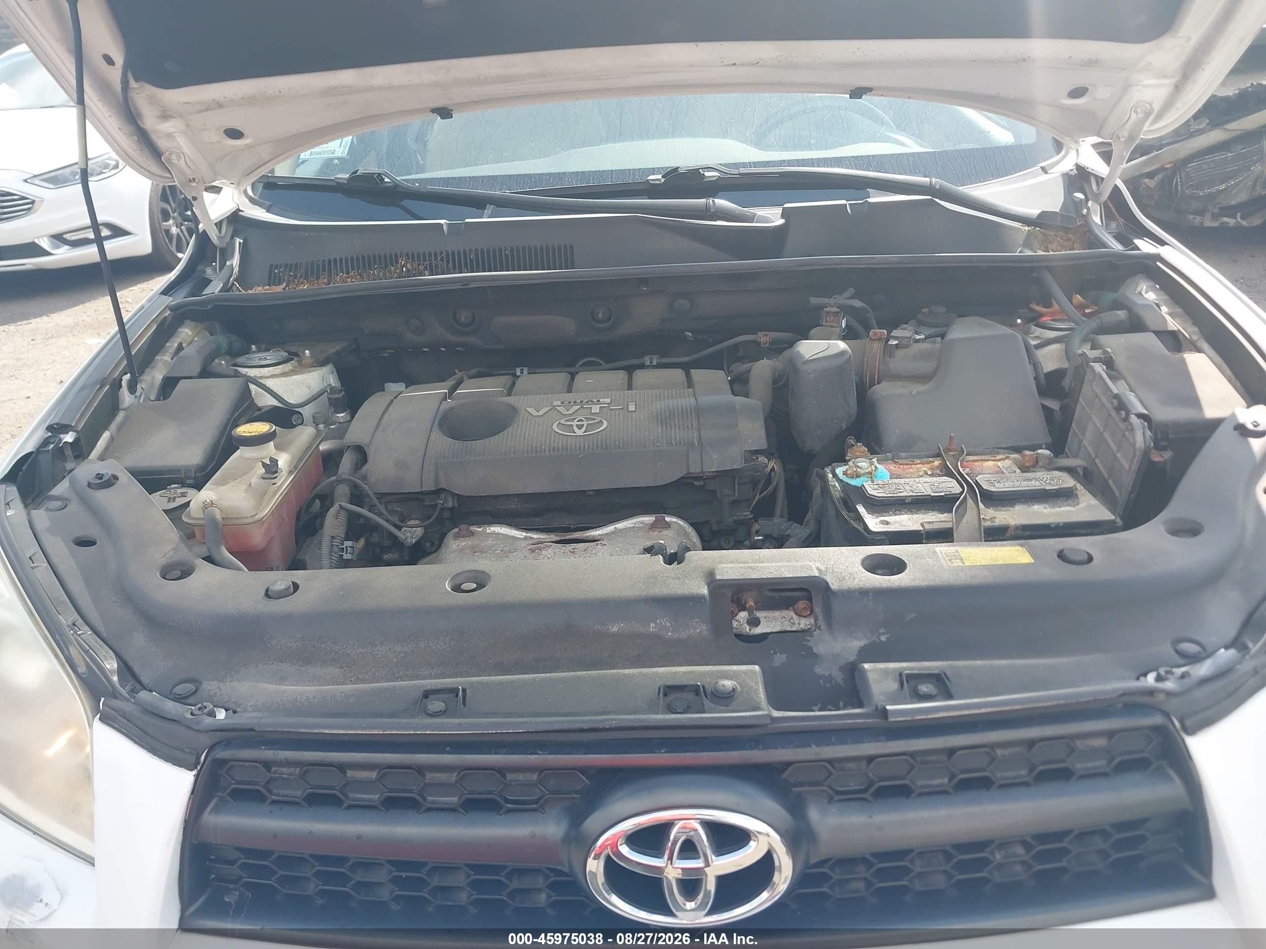 2010 Toyota Rav4   White vin: JTMBF4DV6A5021251