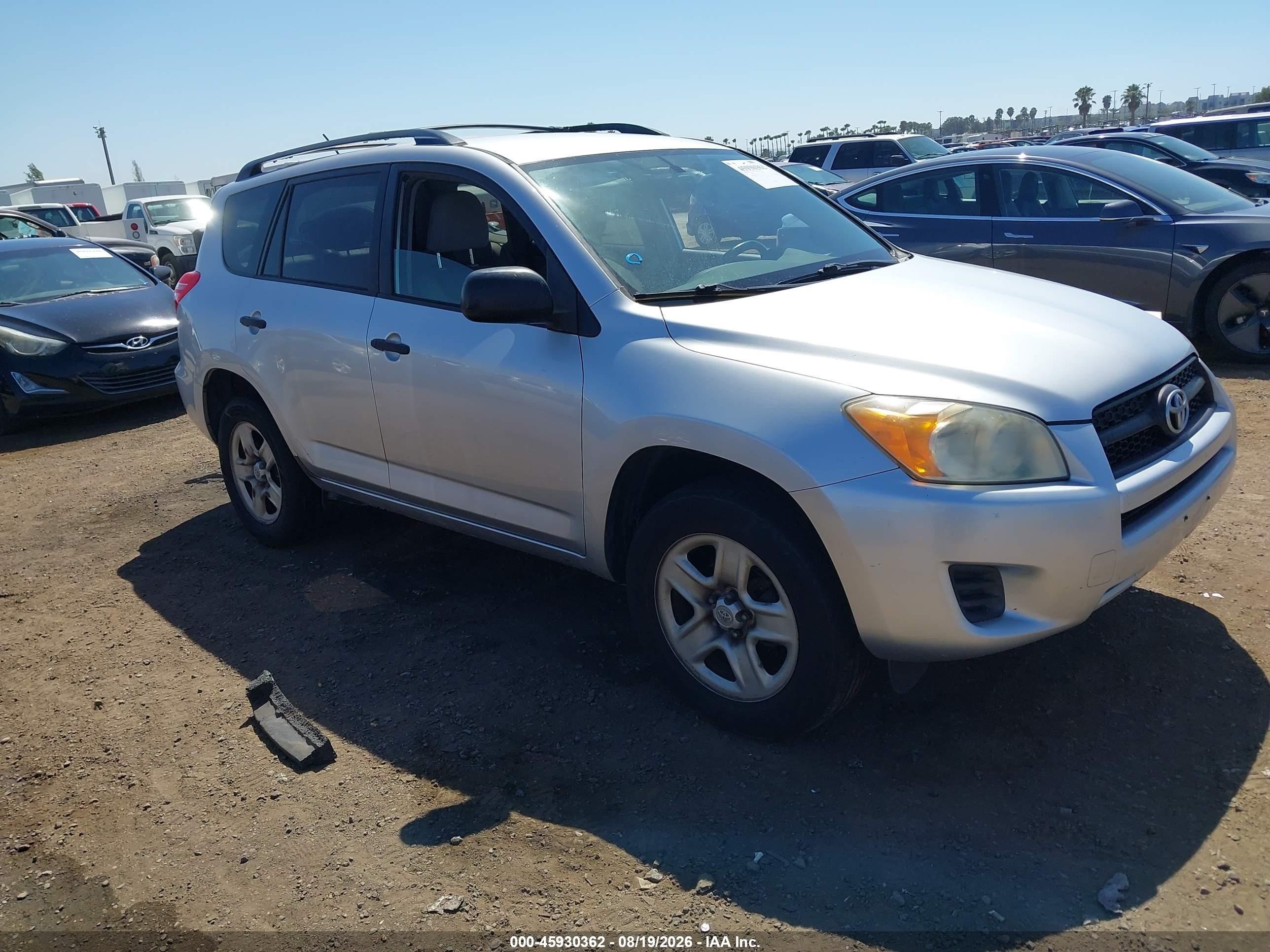 2010 Toyota Rav4   Silver vin: JTMBF4DV6AD032255