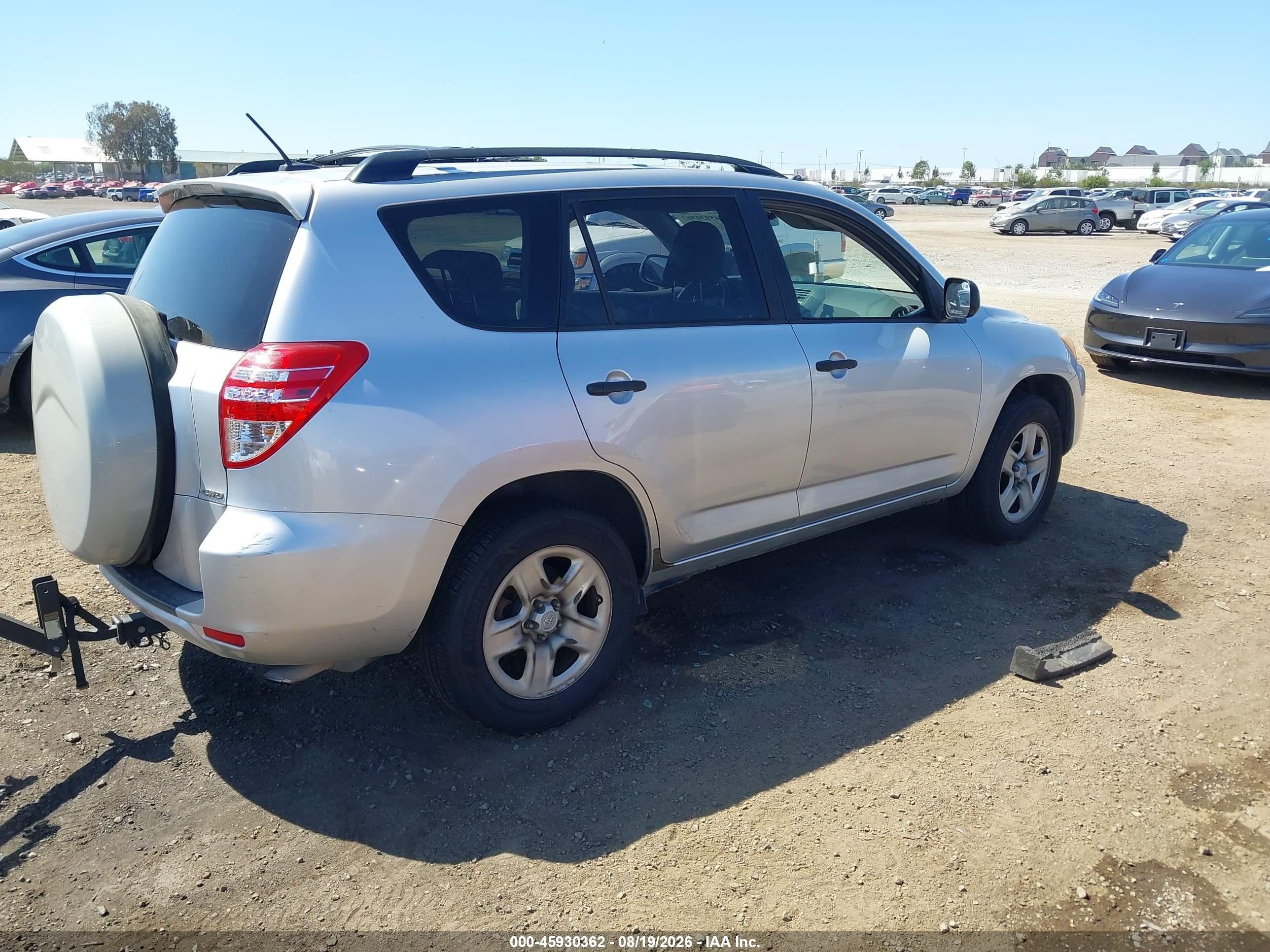 2010 Toyota Rav4   Silver vin: JTMBF4DV6AD032255