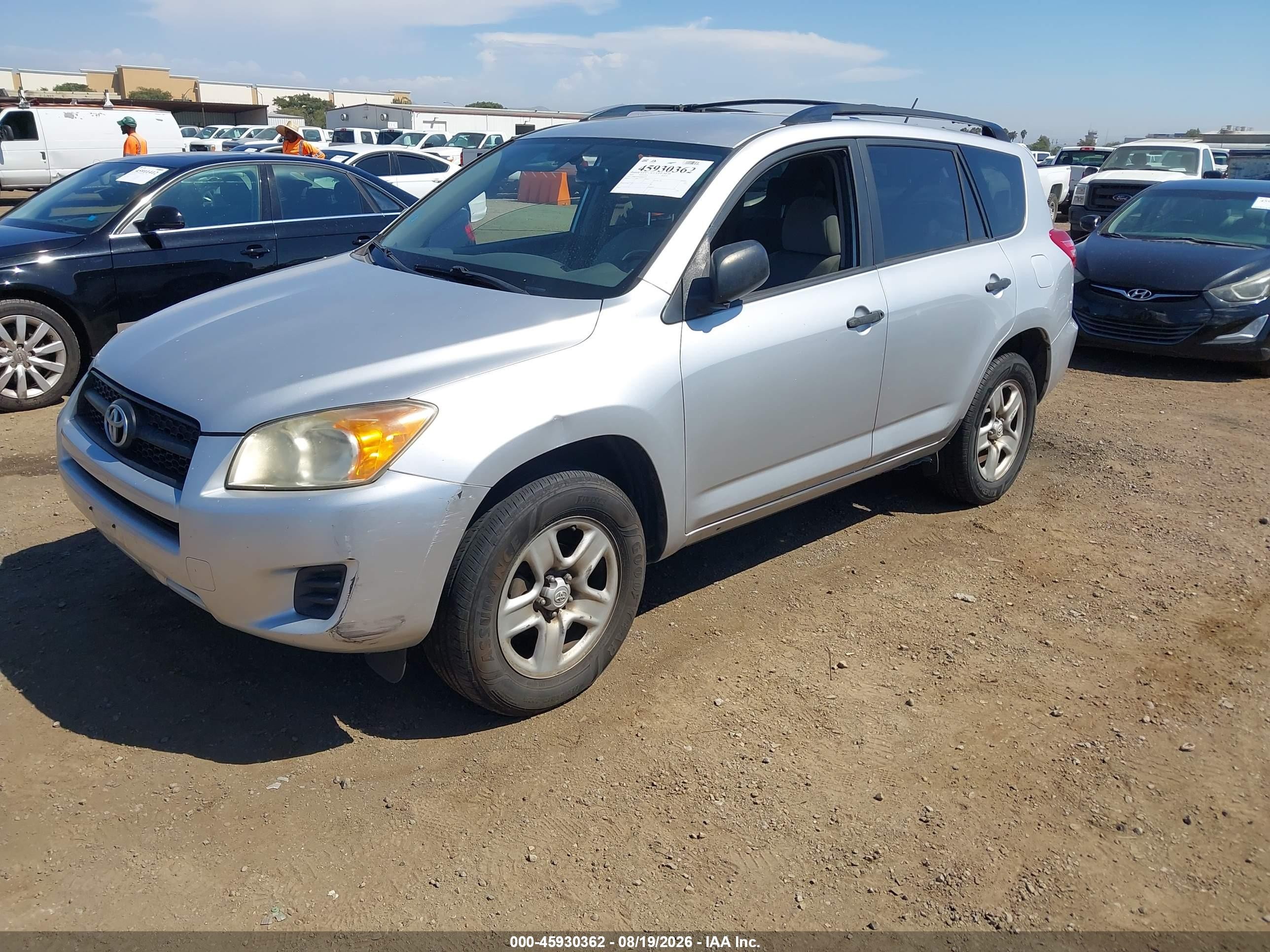 2010 Toyota Rav4   Silver vin: JTMBF4DV6AD032255