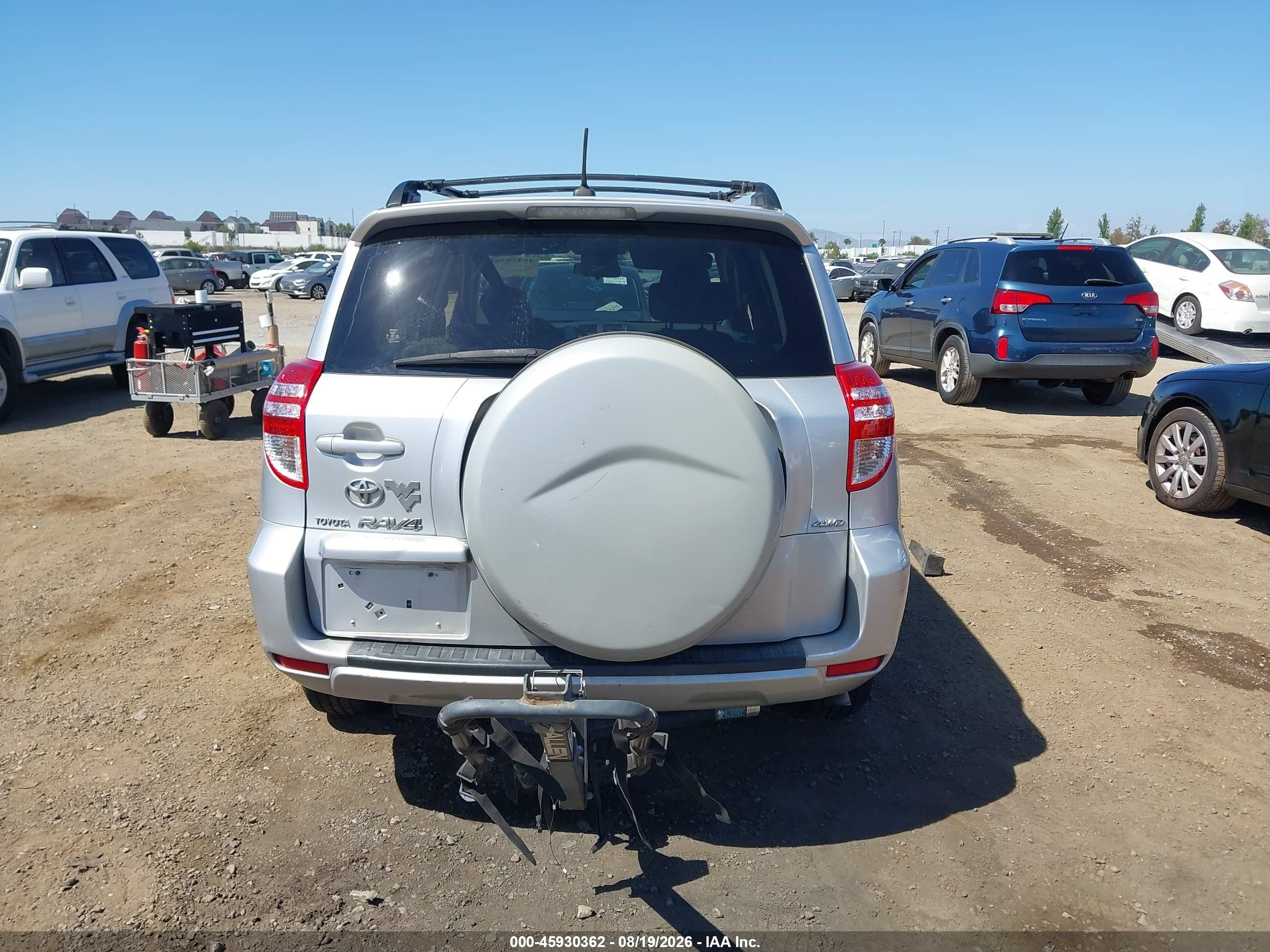 2010 Toyota Rav4   Silver vin: JTMBF4DV6AD032255