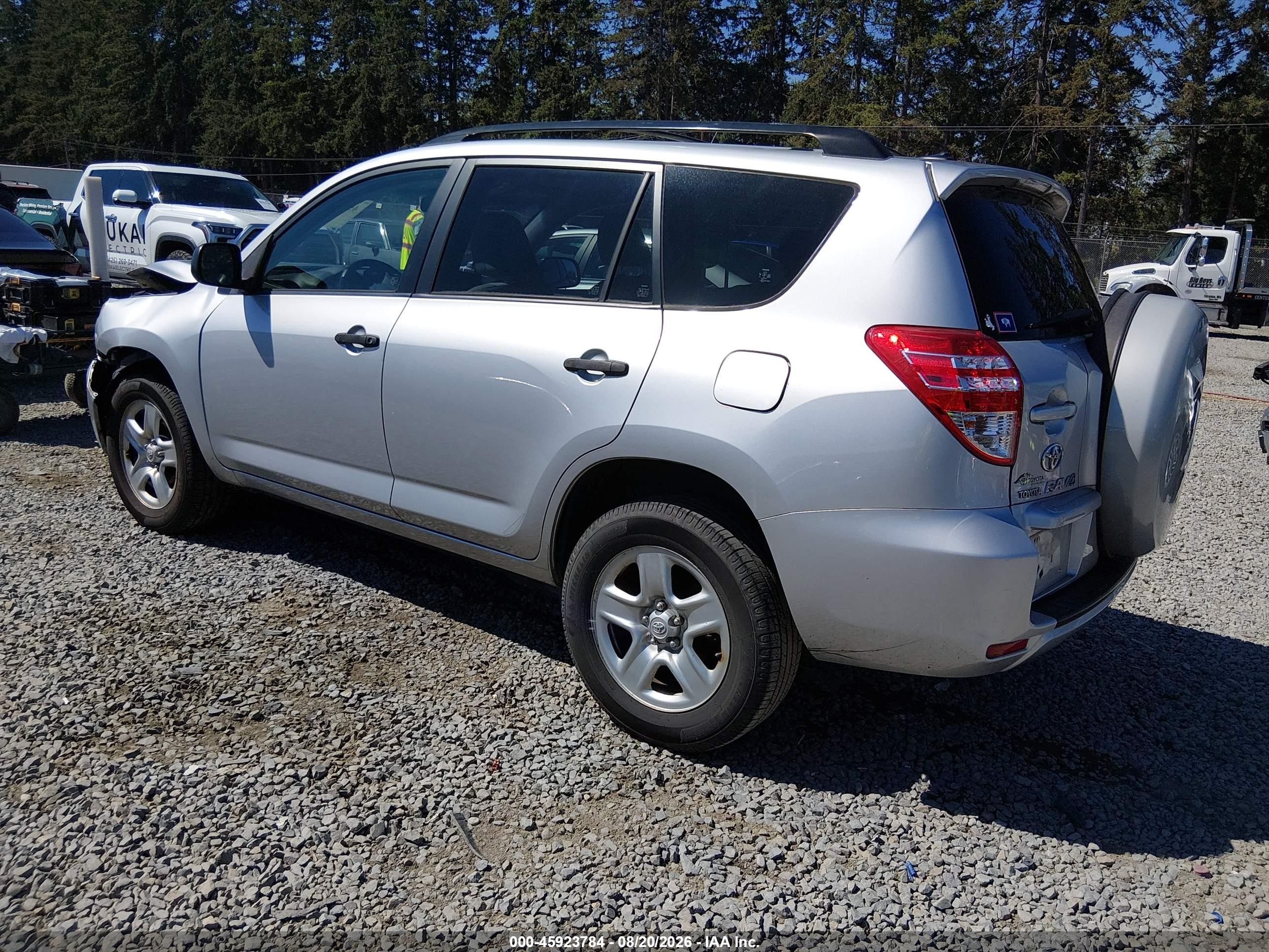 2010 Toyota Rav4   Silver vin: JTMBF4DV6AD038508