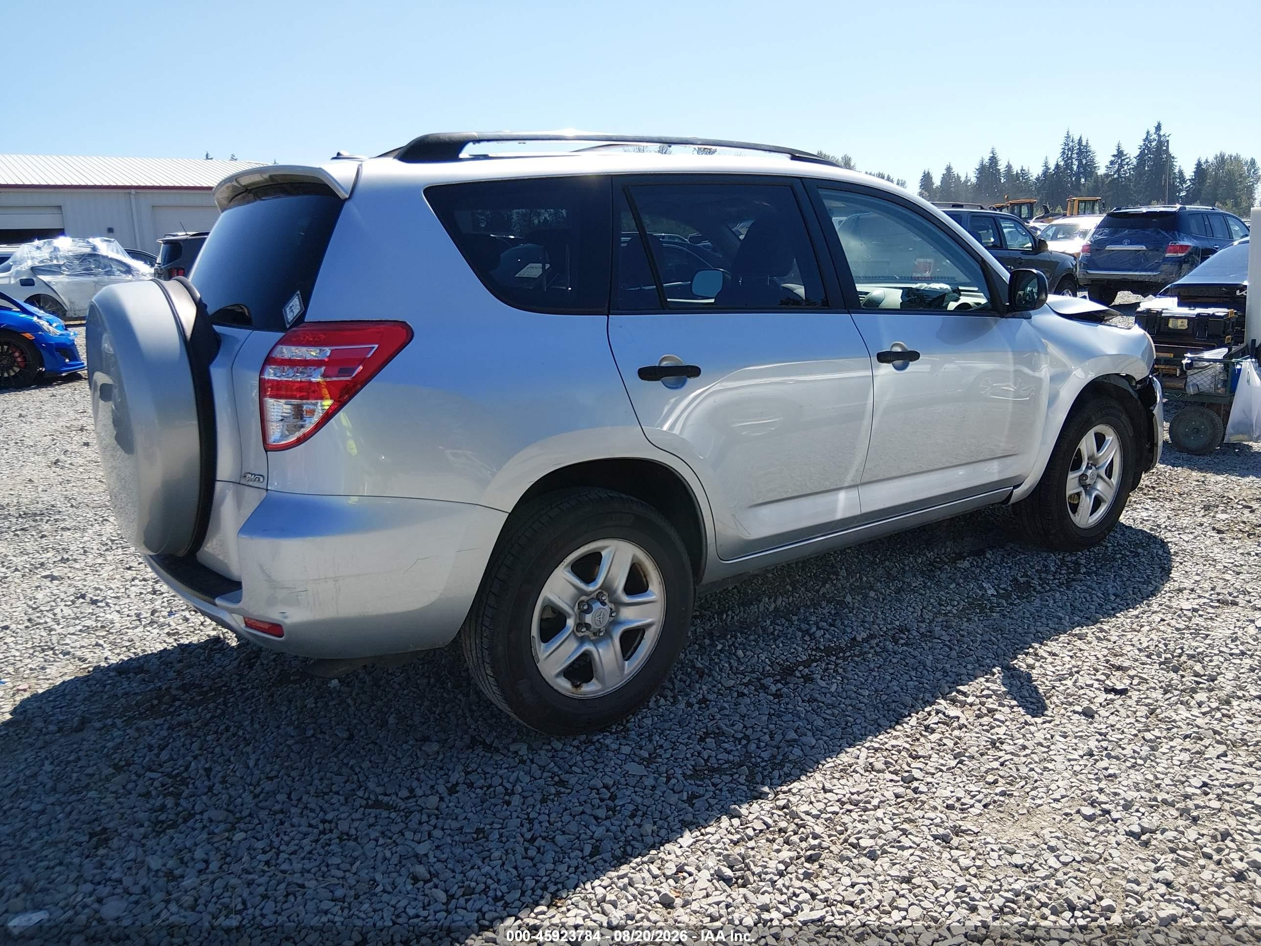 2010 Toyota Rav4   Silver vin: JTMBF4DV6AD038508