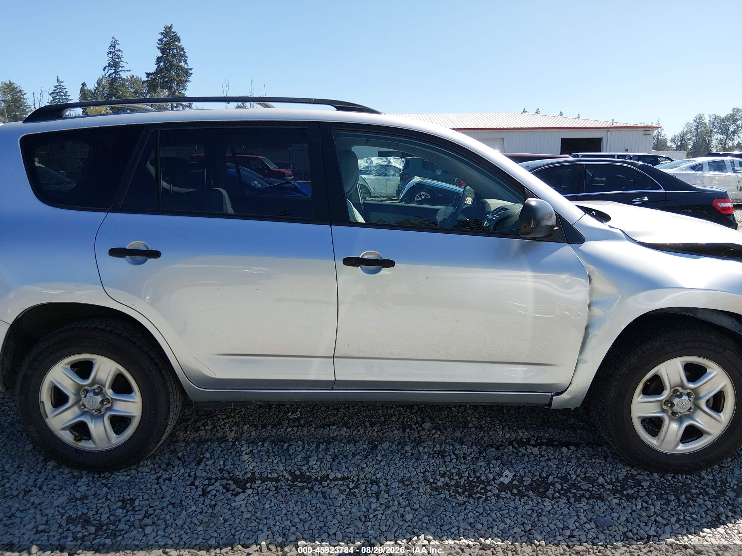 2010 Toyota Rav4   Silver vin: JTMBF4DV6AD038508