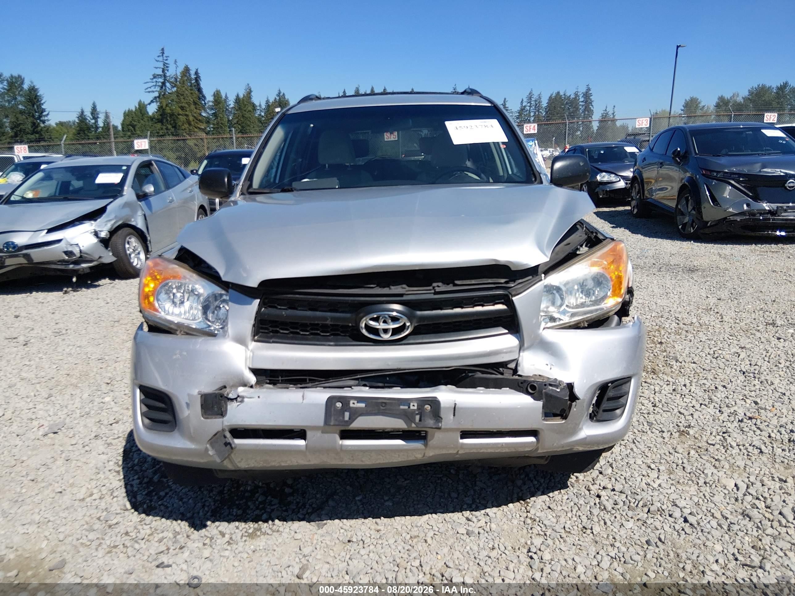 2010 Toyota Rav4   Silver vin: JTMBF4DV6AD038508