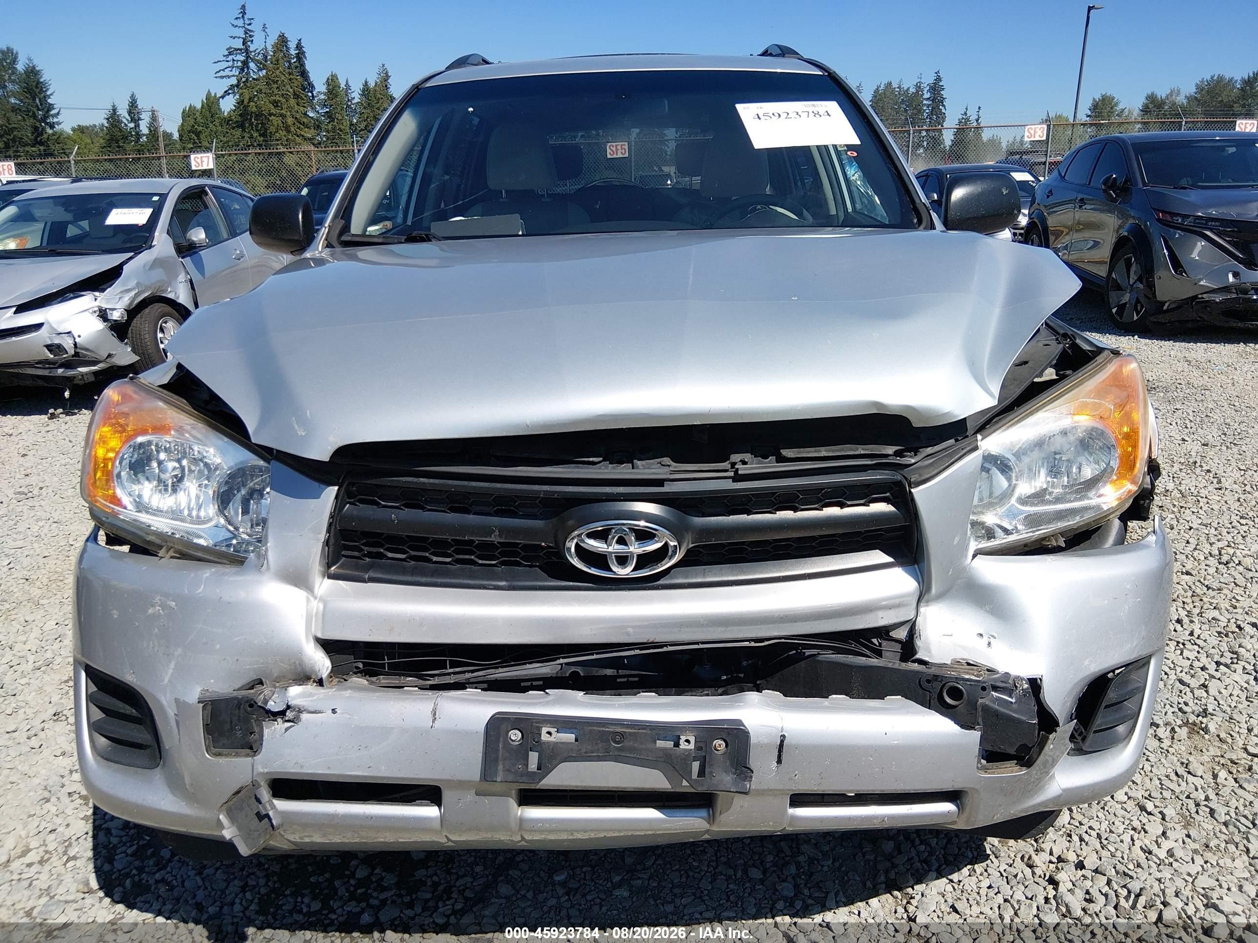 2010 Toyota Rav4   Silver vin: JTMBF4DV6AD038508