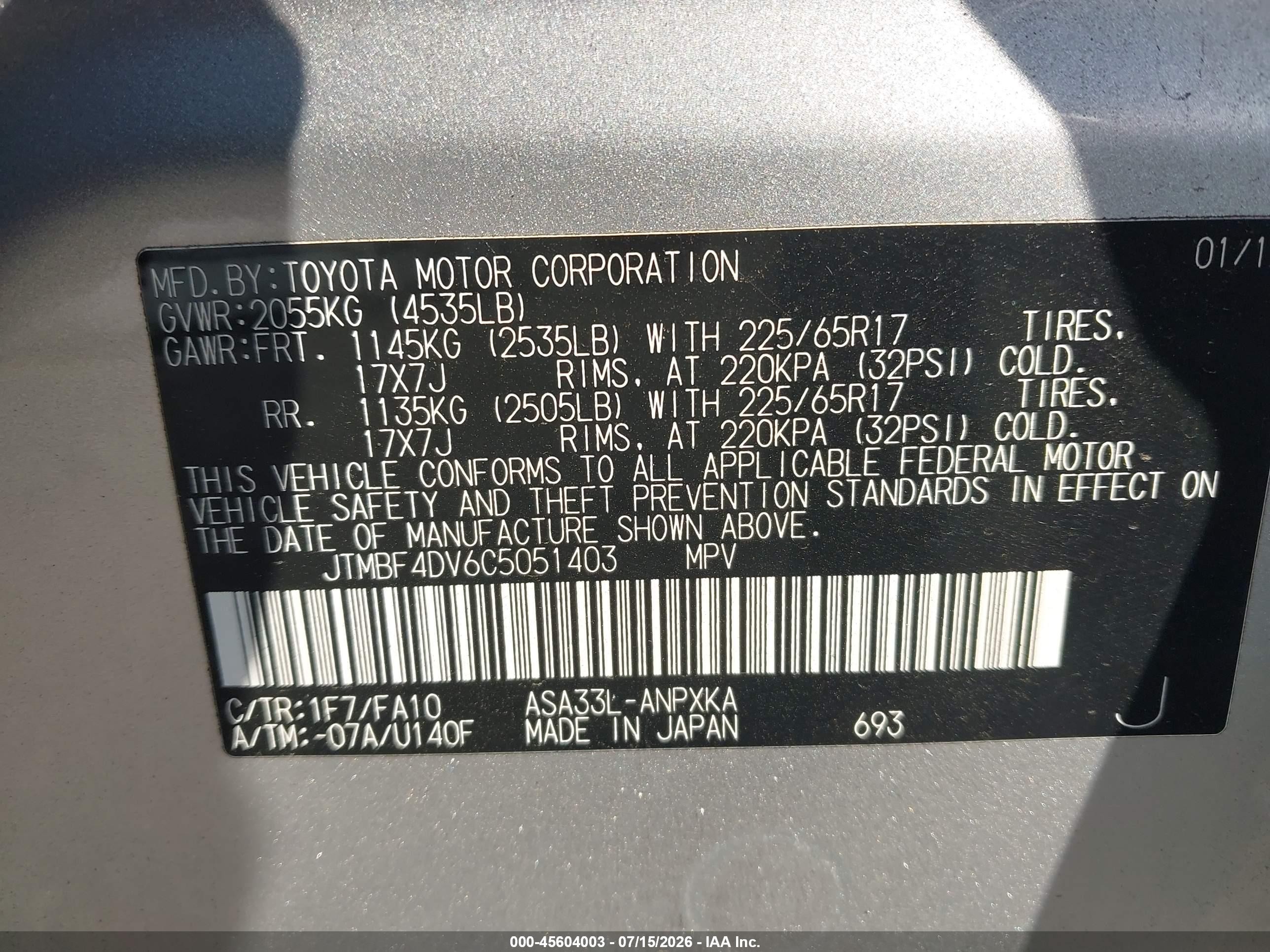 2012 Toyota Rav4 Silver vin: JTMBF4DV6C5051403