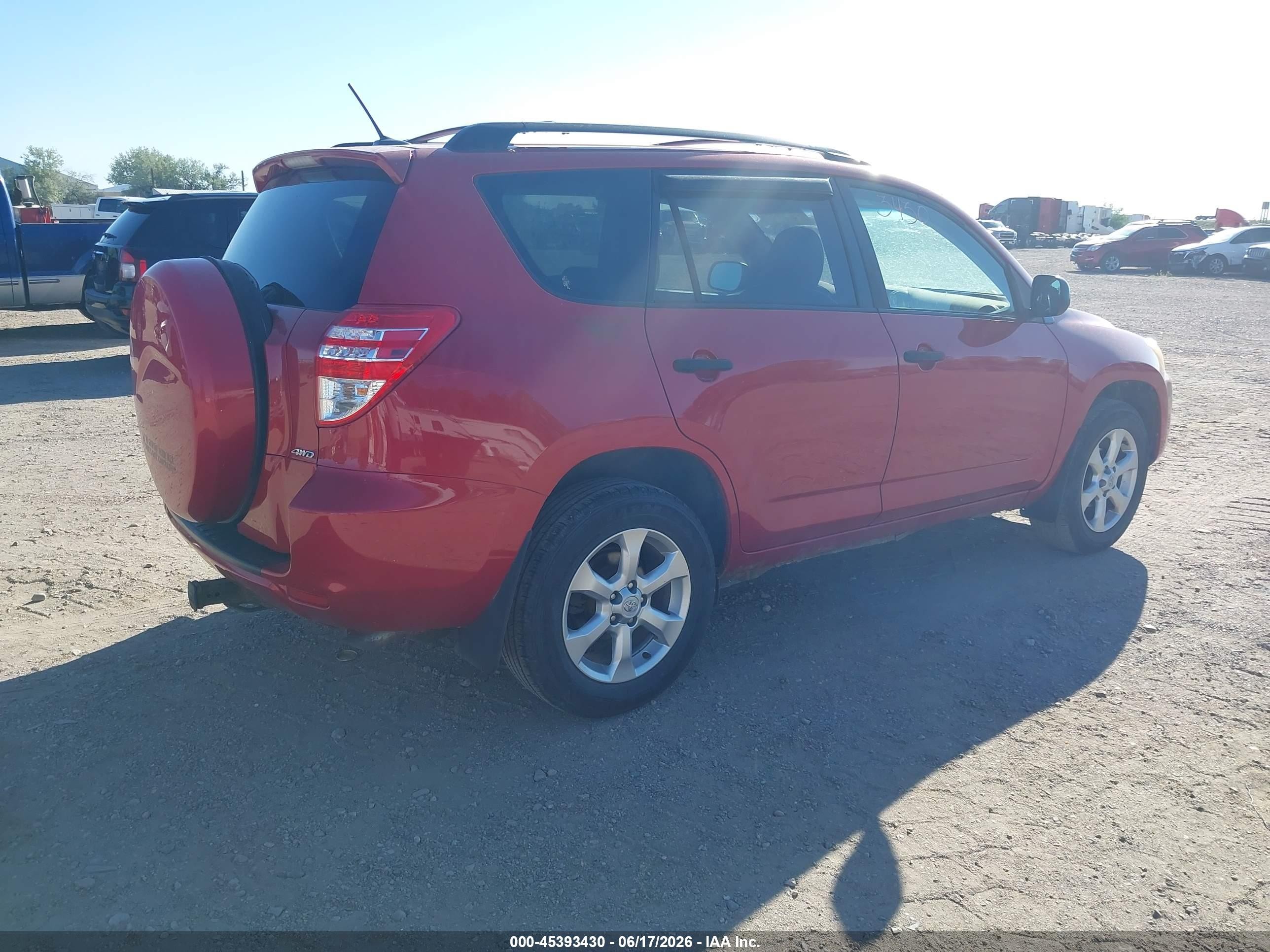 2010 Toyota Rav4   Red vin: JTMBF4DV7A5021856