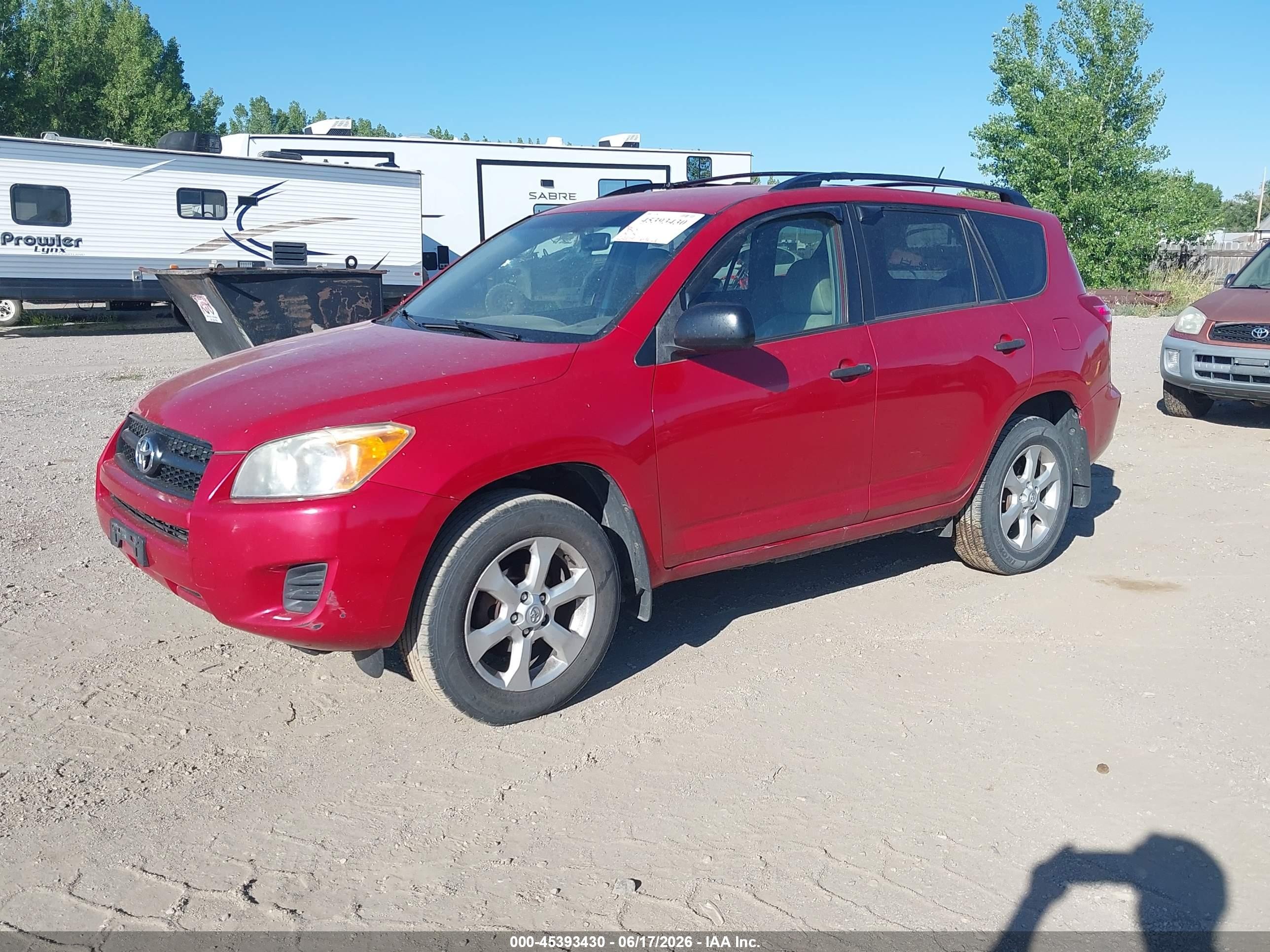 2010 Toyota Rav4   Red vin: JTMBF4DV7A5021856