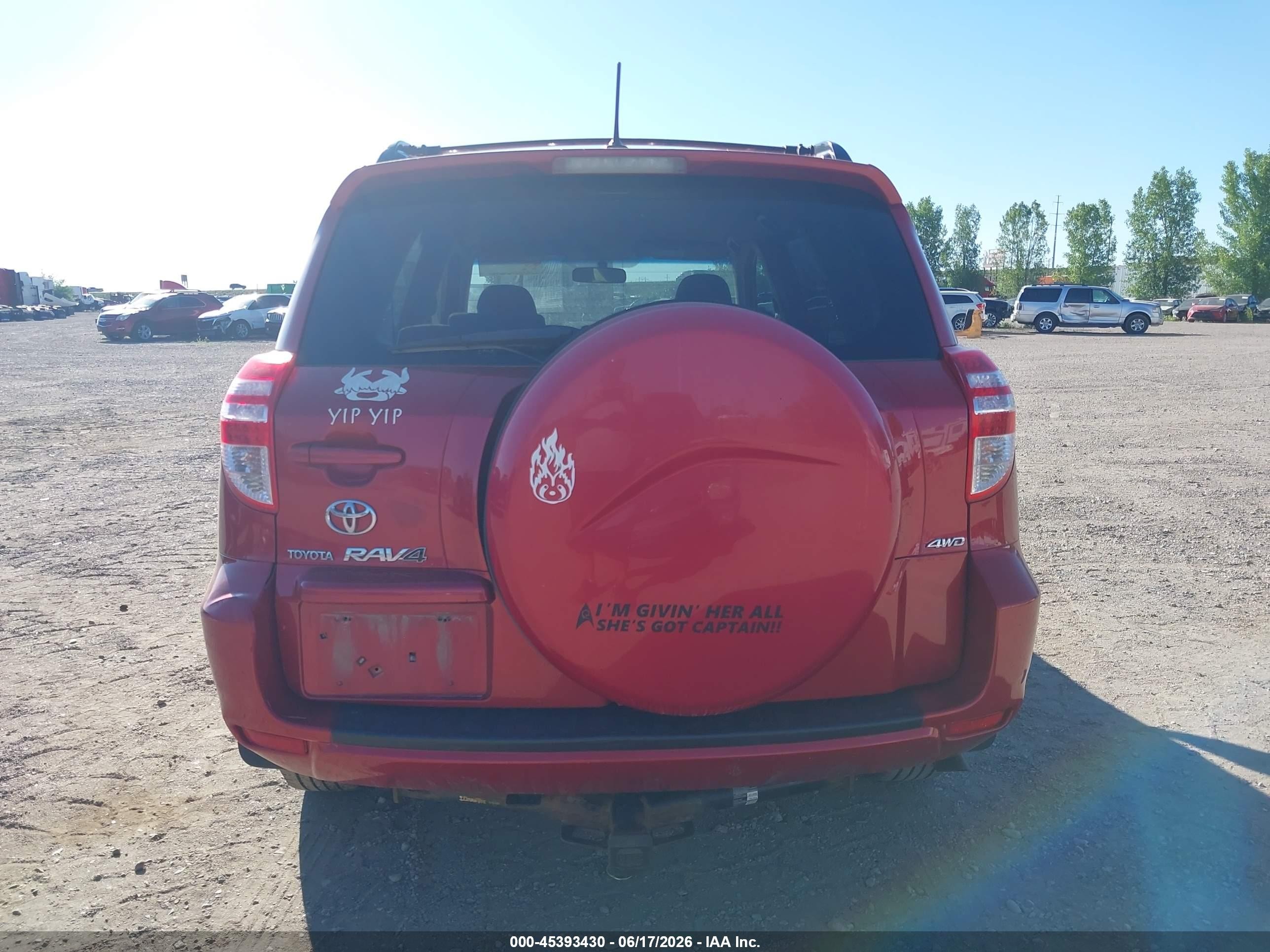2010 Toyota Rav4   Red vin: JTMBF4DV7A5021856