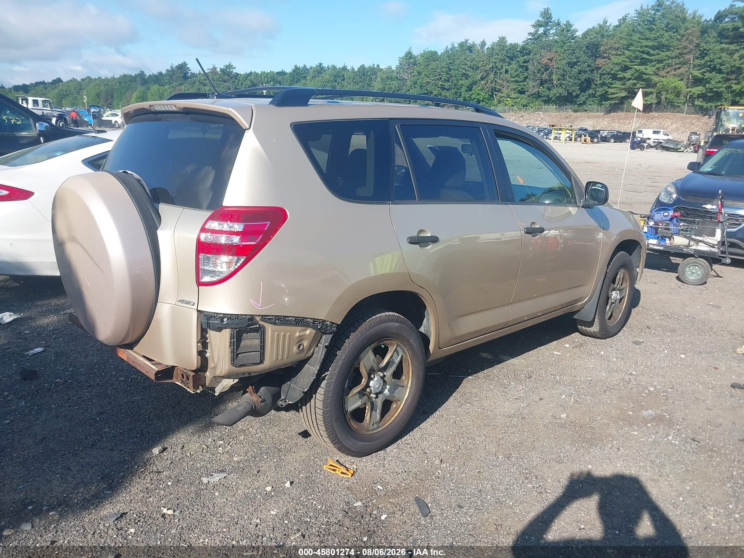 2010 Toyota Rav4   Gold vin: JTMBF4DV7AD035343
