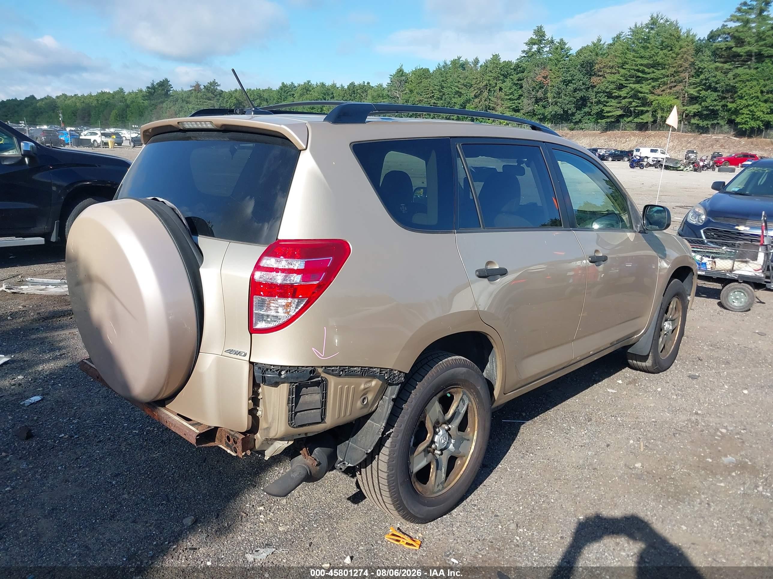 2010 Toyota Rav4   Gold vin: JTMBF4DV7AD035343