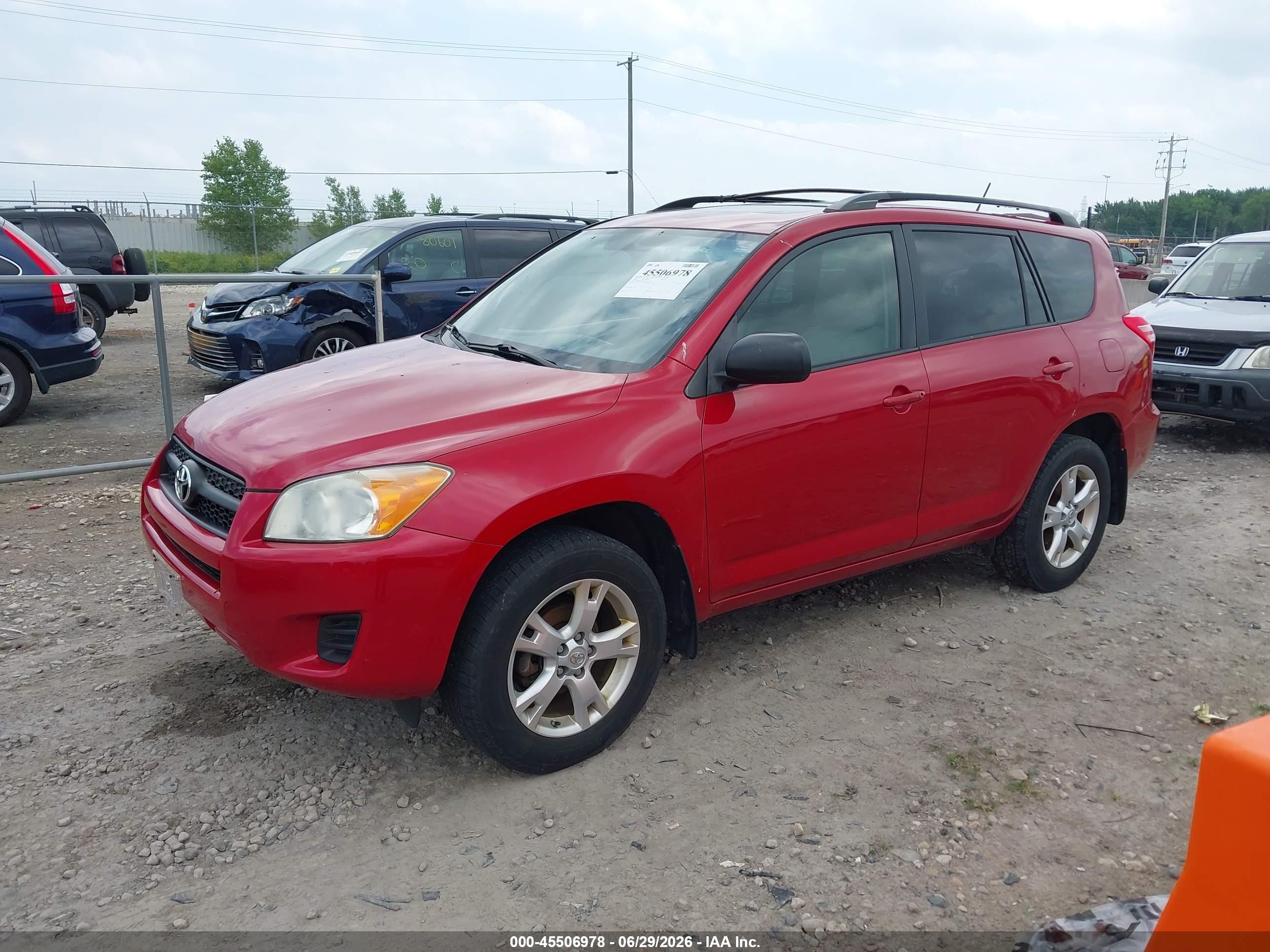2011 Toyota Rav4   Red vin: JTMBF4DV7B5047357