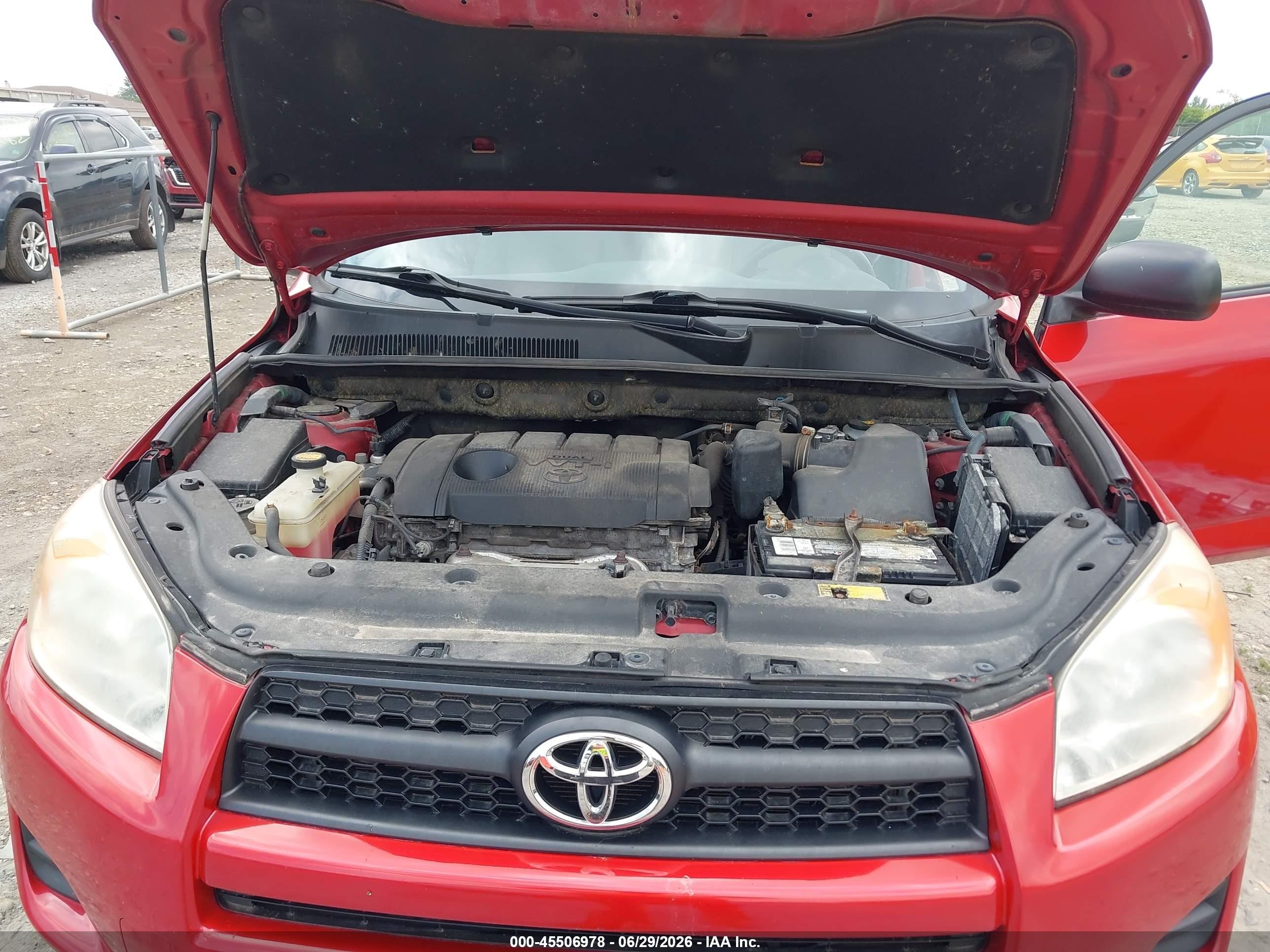 2011 Toyota Rav4   Red vin: JTMBF4DV7B5047357