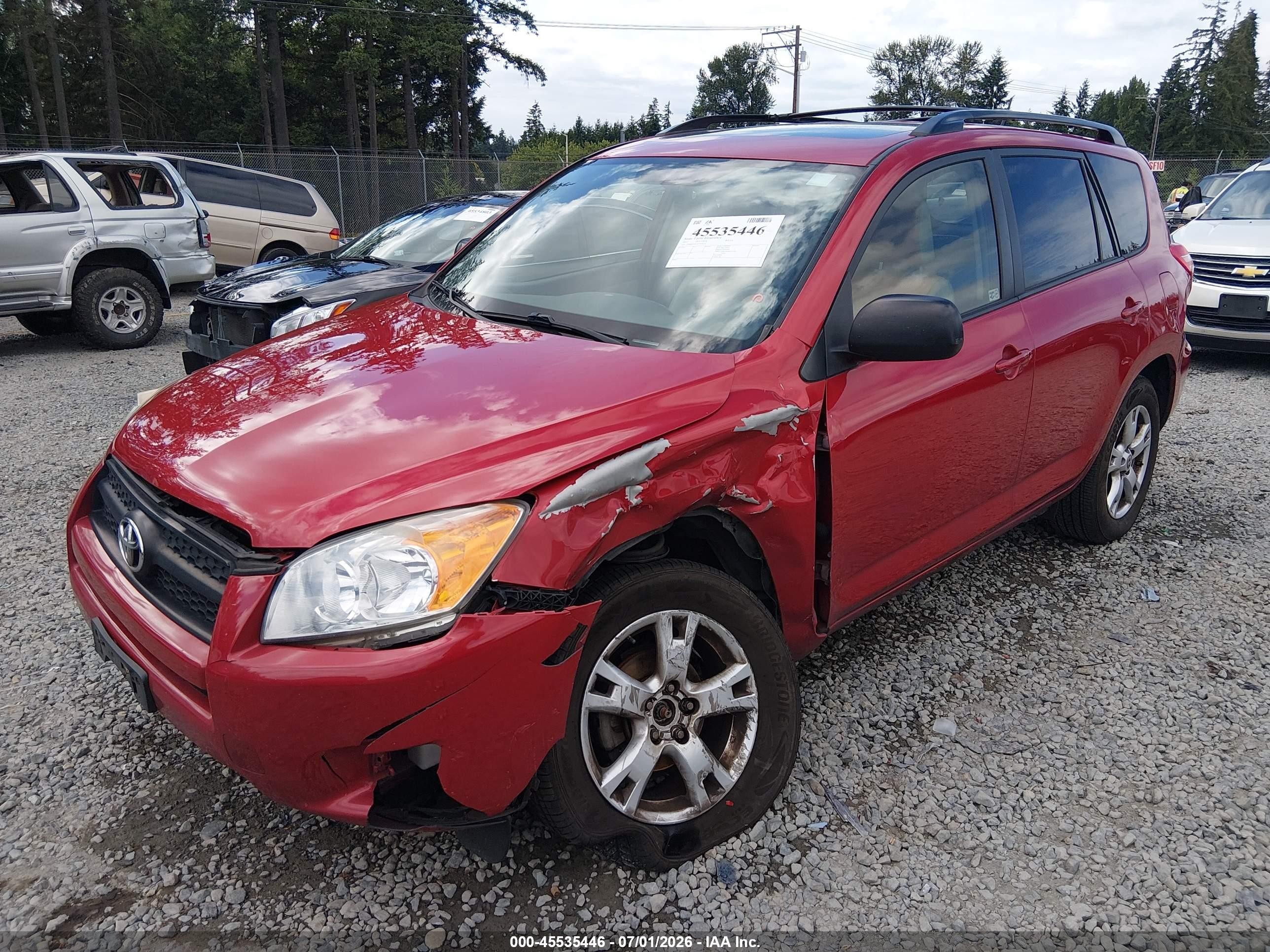 2012 Toyota Rav4   Red vin: JTMBF4DV7C5056111