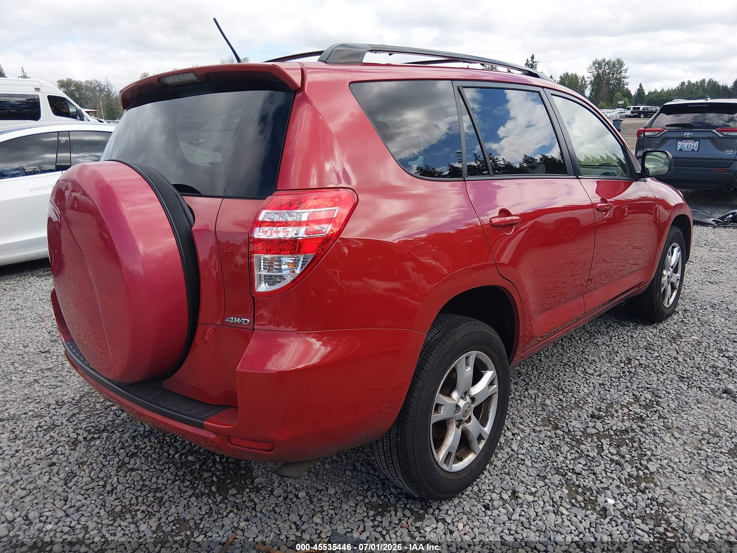 2012 Toyota Rav4   Red vin: JTMBF4DV7C5056111