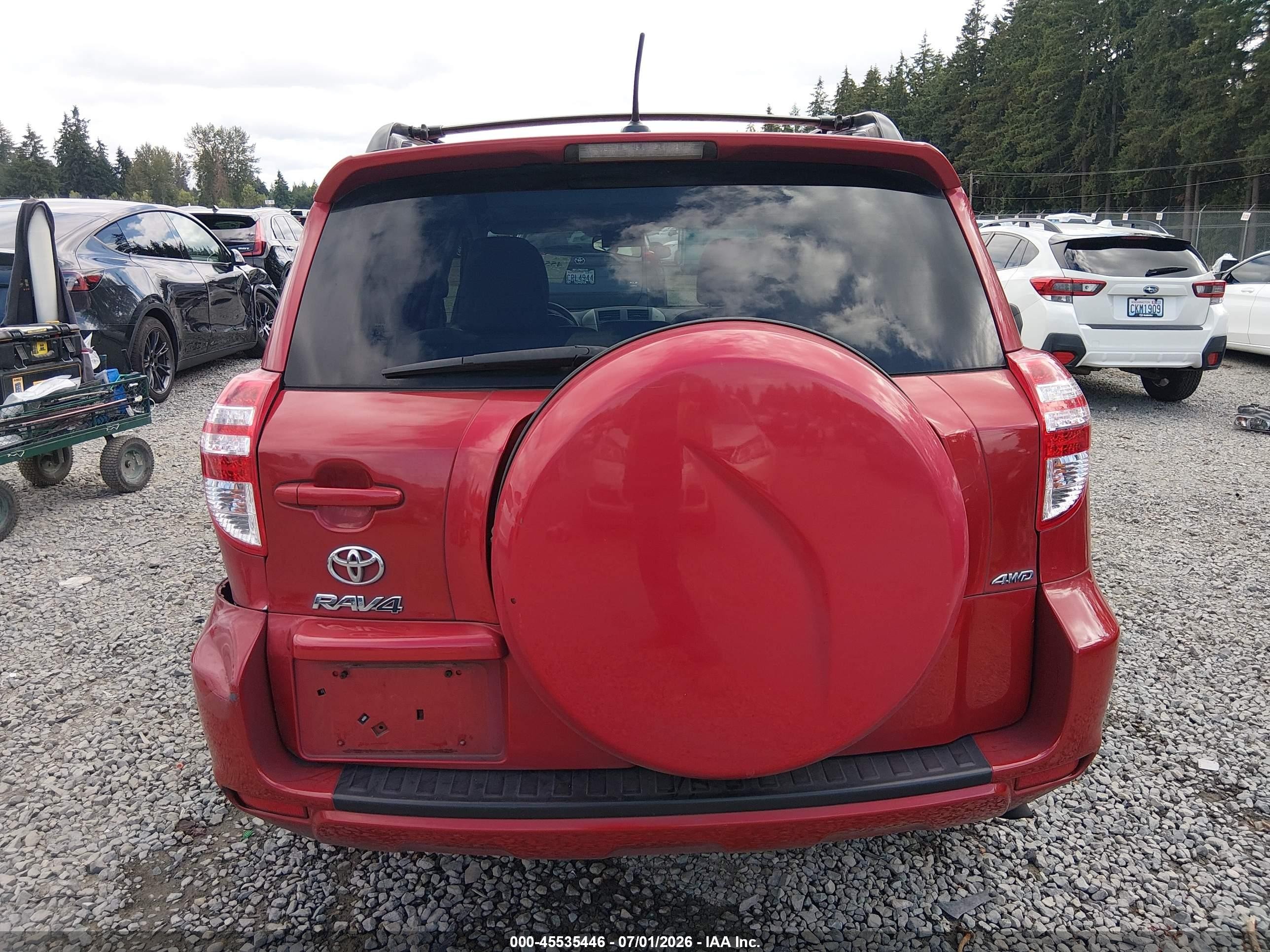 2012 Toyota Rav4   Red vin: JTMBF4DV7C5056111