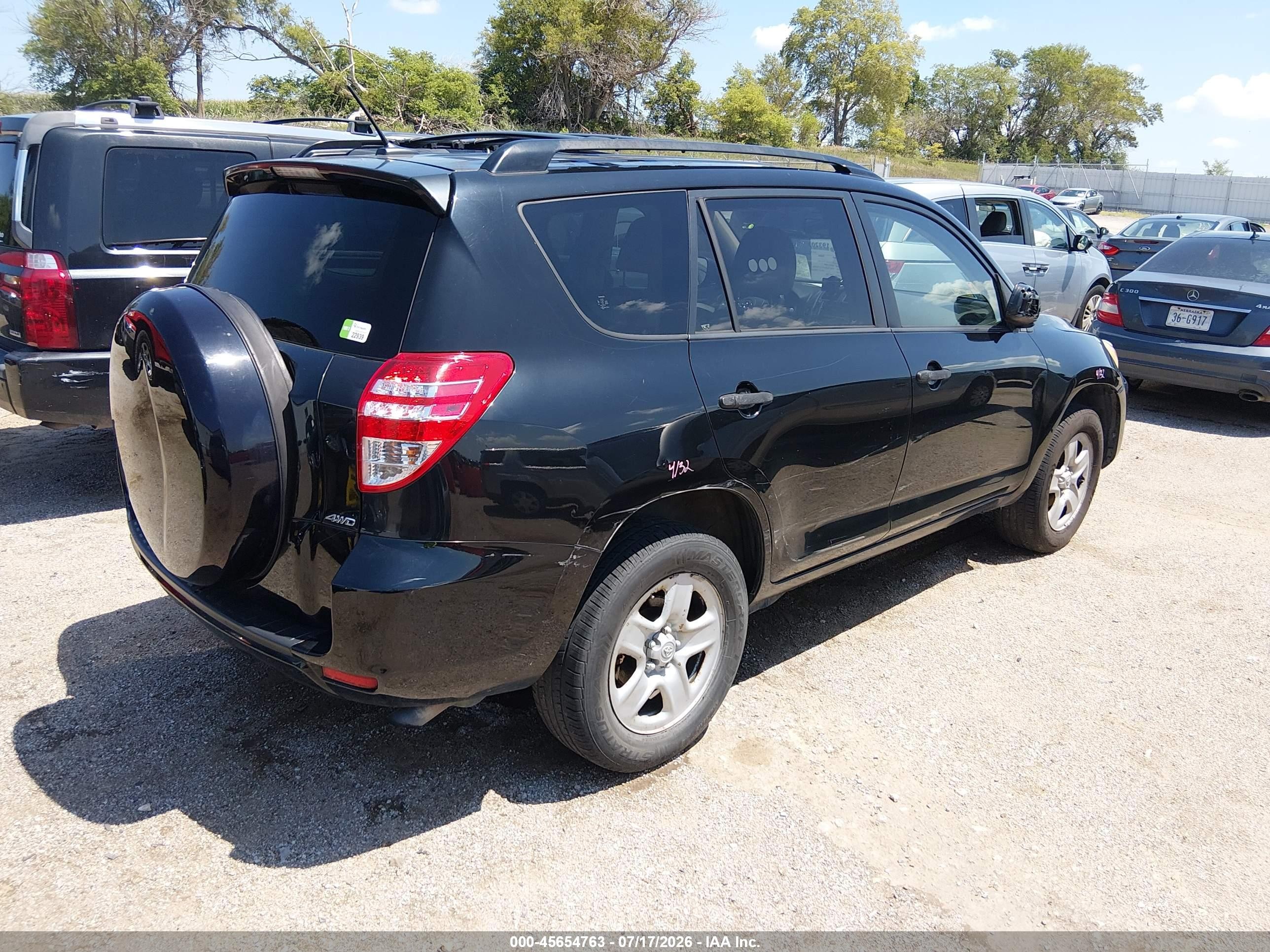2010 Toyota Rav4   Black vin: JTMBF4DV8A5017976