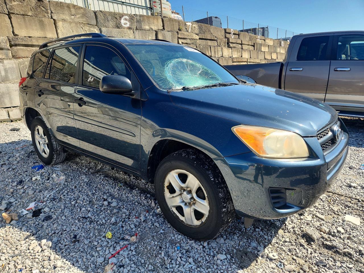 2010 Toyota Rav4 Base Blue vin: JTMBF4DV8A5036270