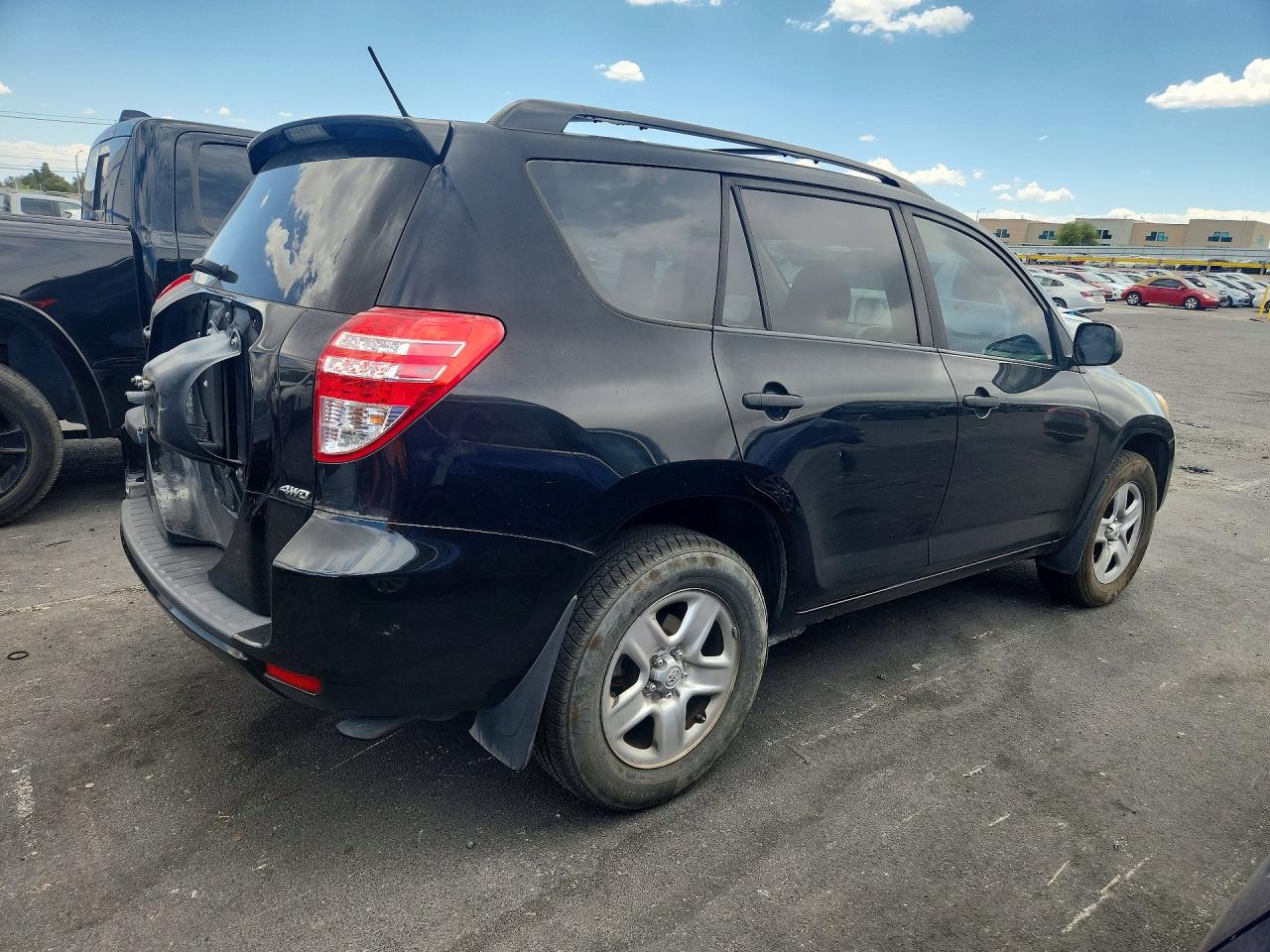 2010 Toyota Rav4 Base Black vin: JTMBF4DV8AD024528