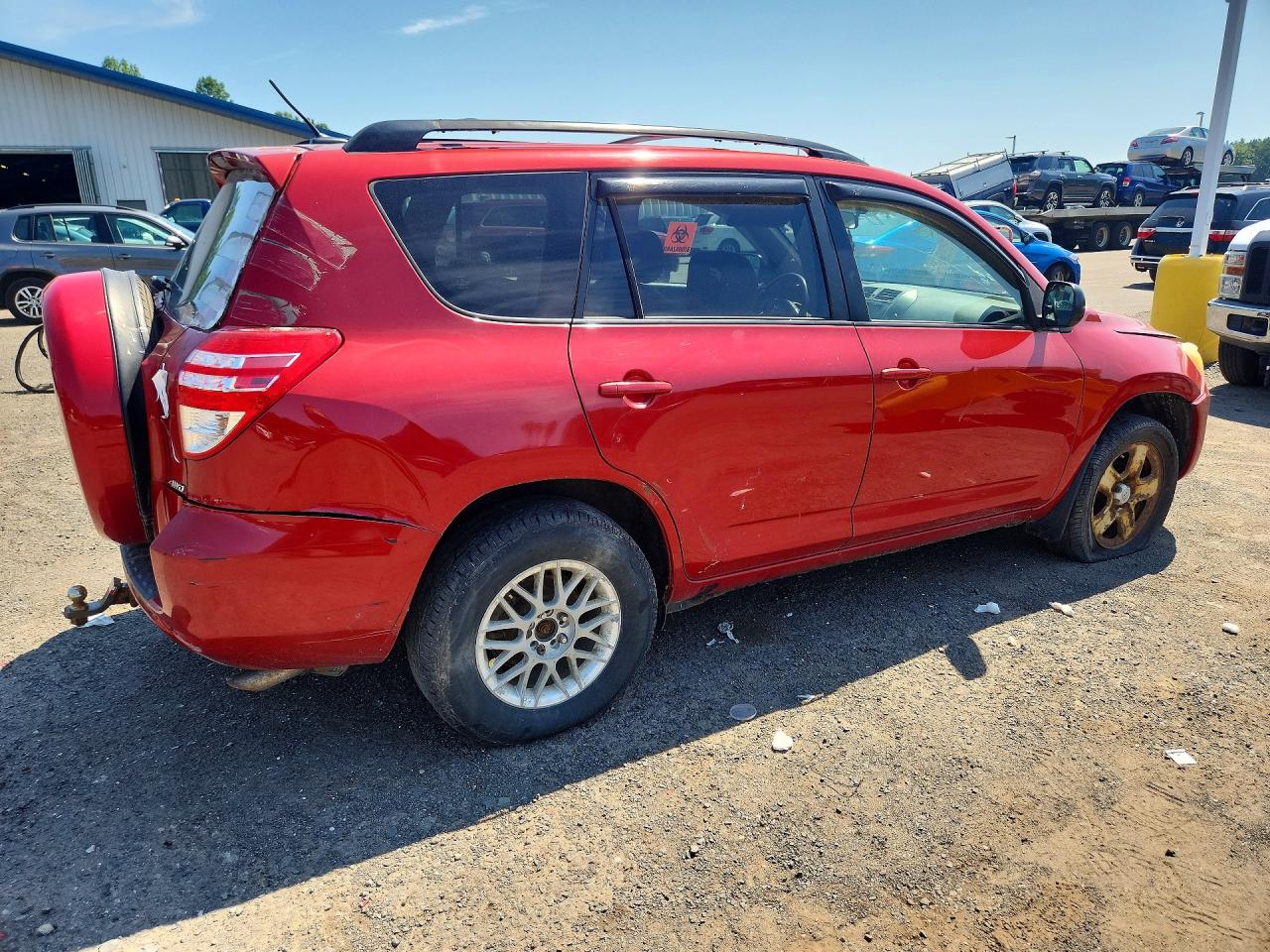 2011 Toyota Rav4 Base Red vin: JTMBF4DV8B5043401