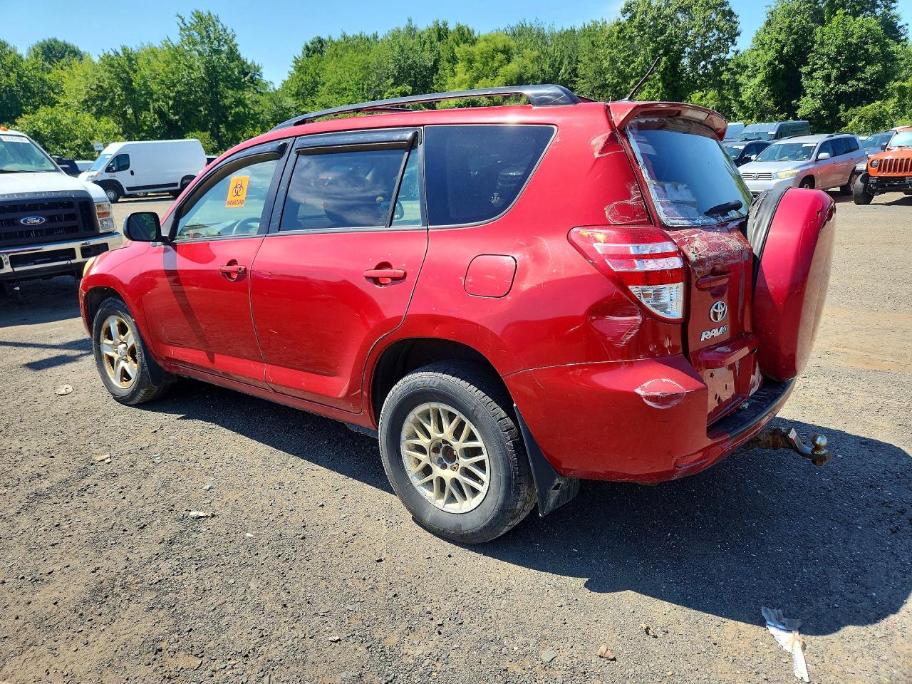 2011 Toyota Rav4 Base Red vin: JTMBF4DV8B5043401