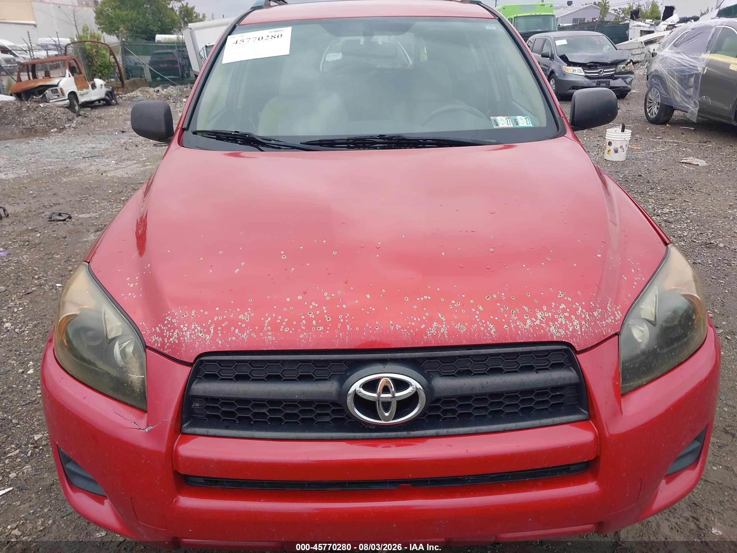 2010 Toyota Rav4   Red vin: JTMBF4DV9A5018490