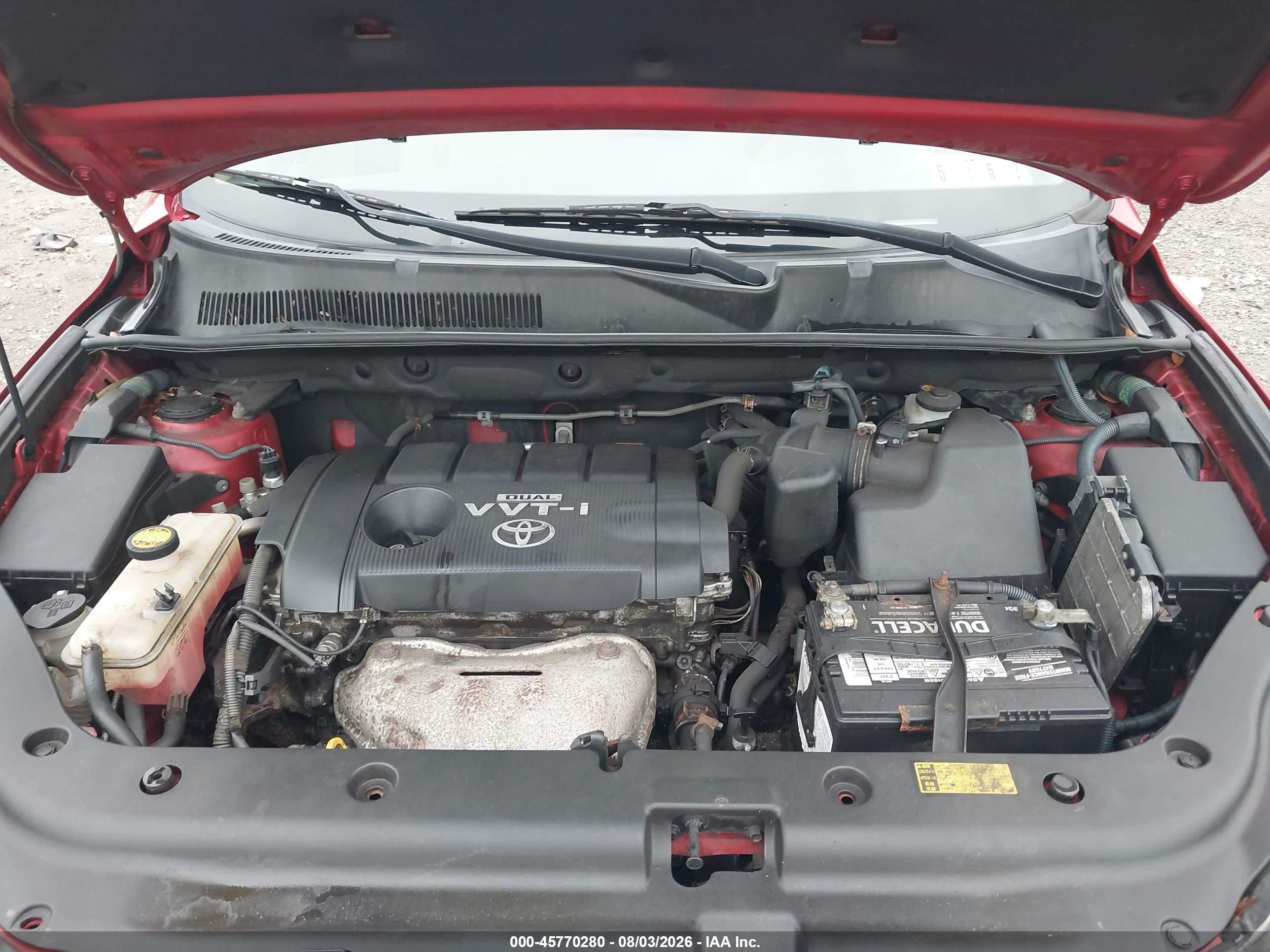 2010 Toyota Rav4   Red vin: JTMBF4DV9A5018490