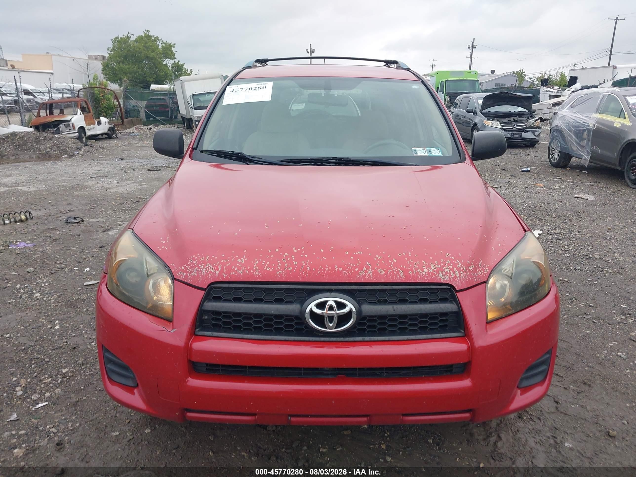 2010 Toyota Rav4   Red vin: JTMBF4DV9A5018490