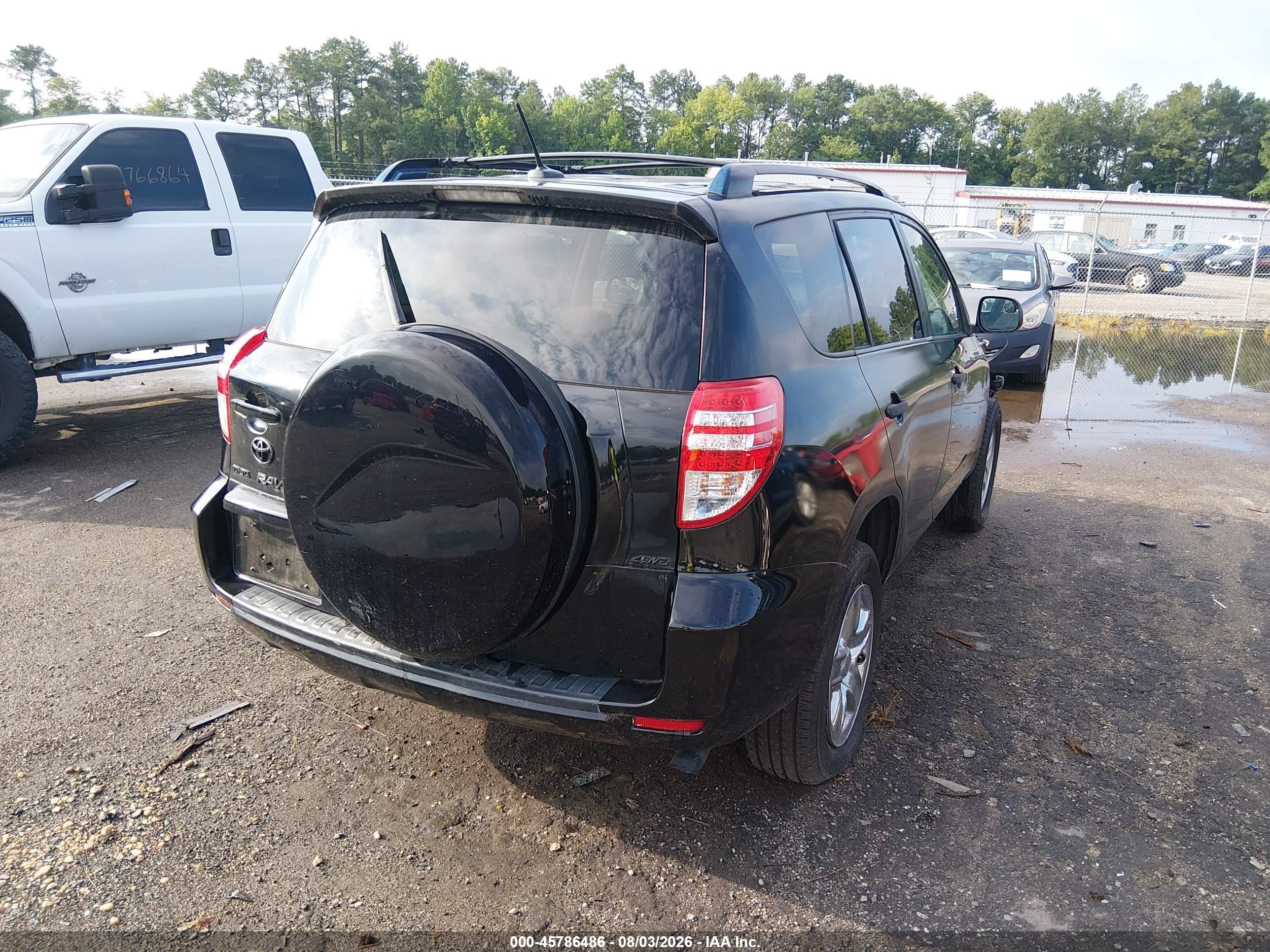 2010 Toyota Rav4   Black vin: JTMBF4DV9A5027027