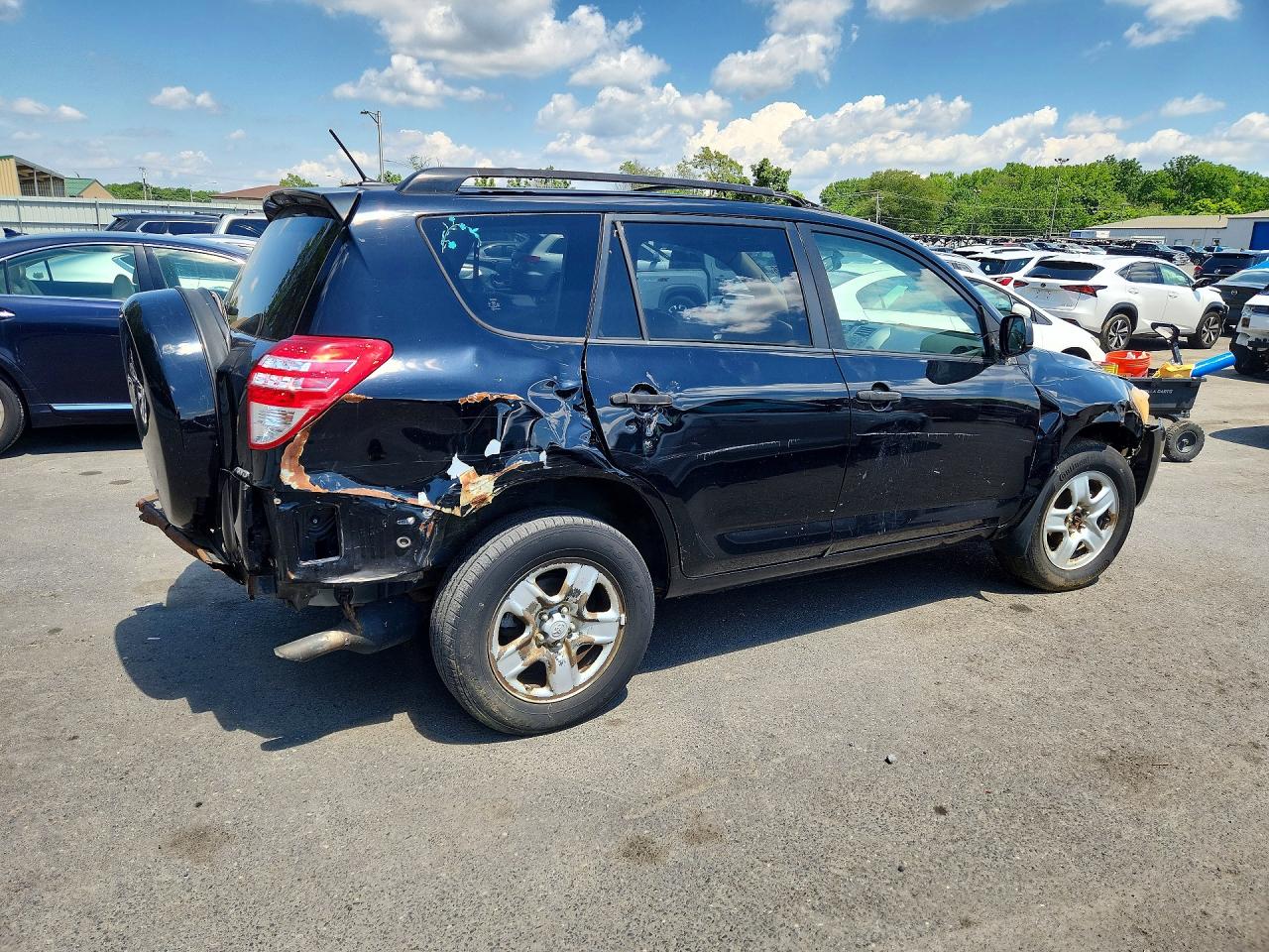 2010 Toyota Rav4 Base Black vin: JTMBF4DV9AD030175