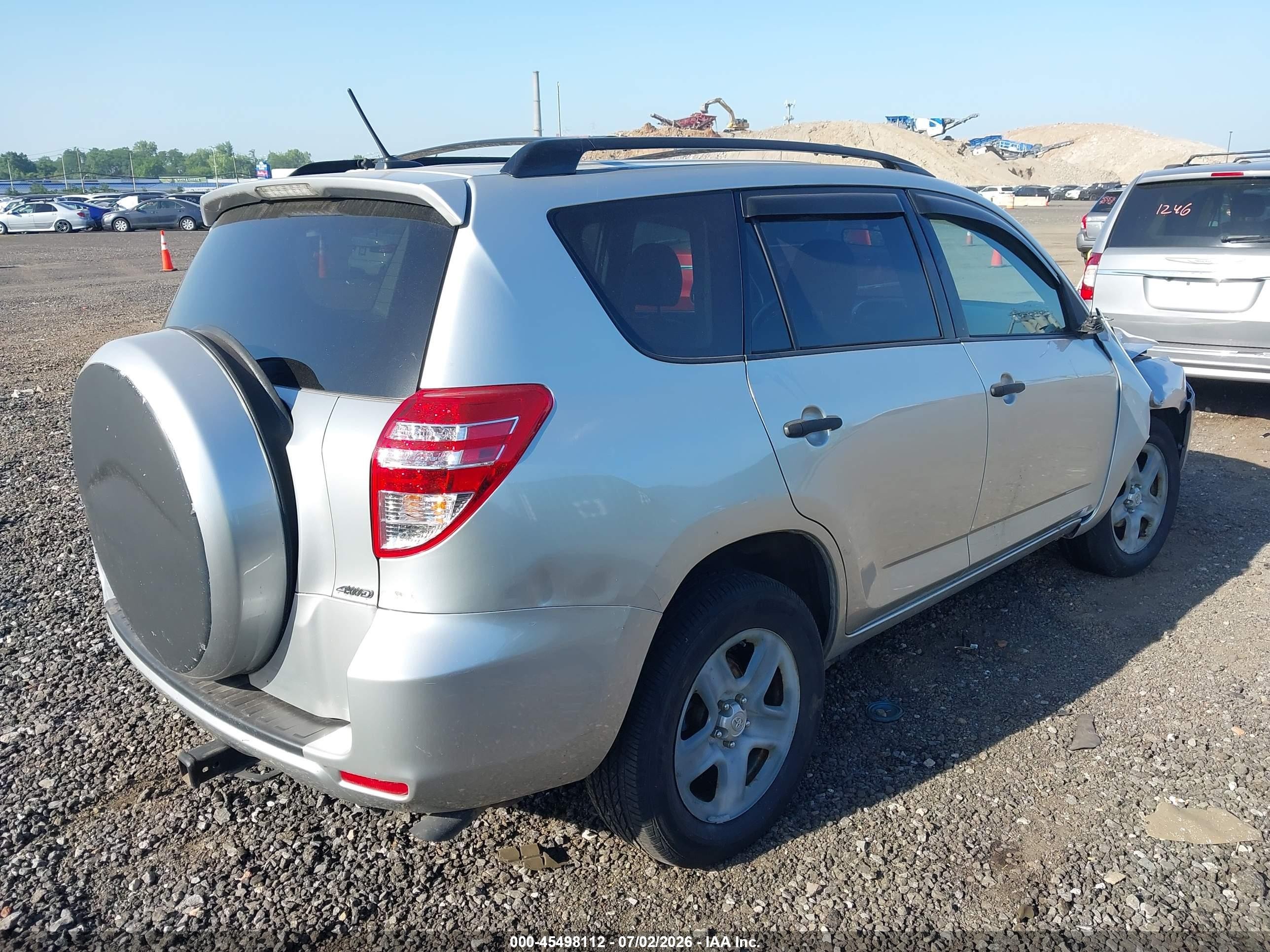 2010 Toyota Rav4   Silver vin: JTMBF4DV9AD039197