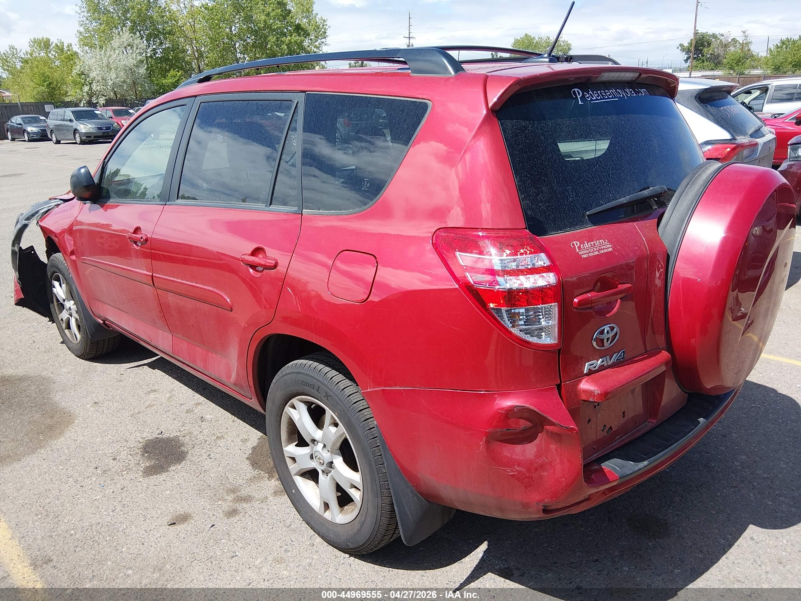 2011 Toyota Rav4   Red vin: JTMBF4DV9B5041480