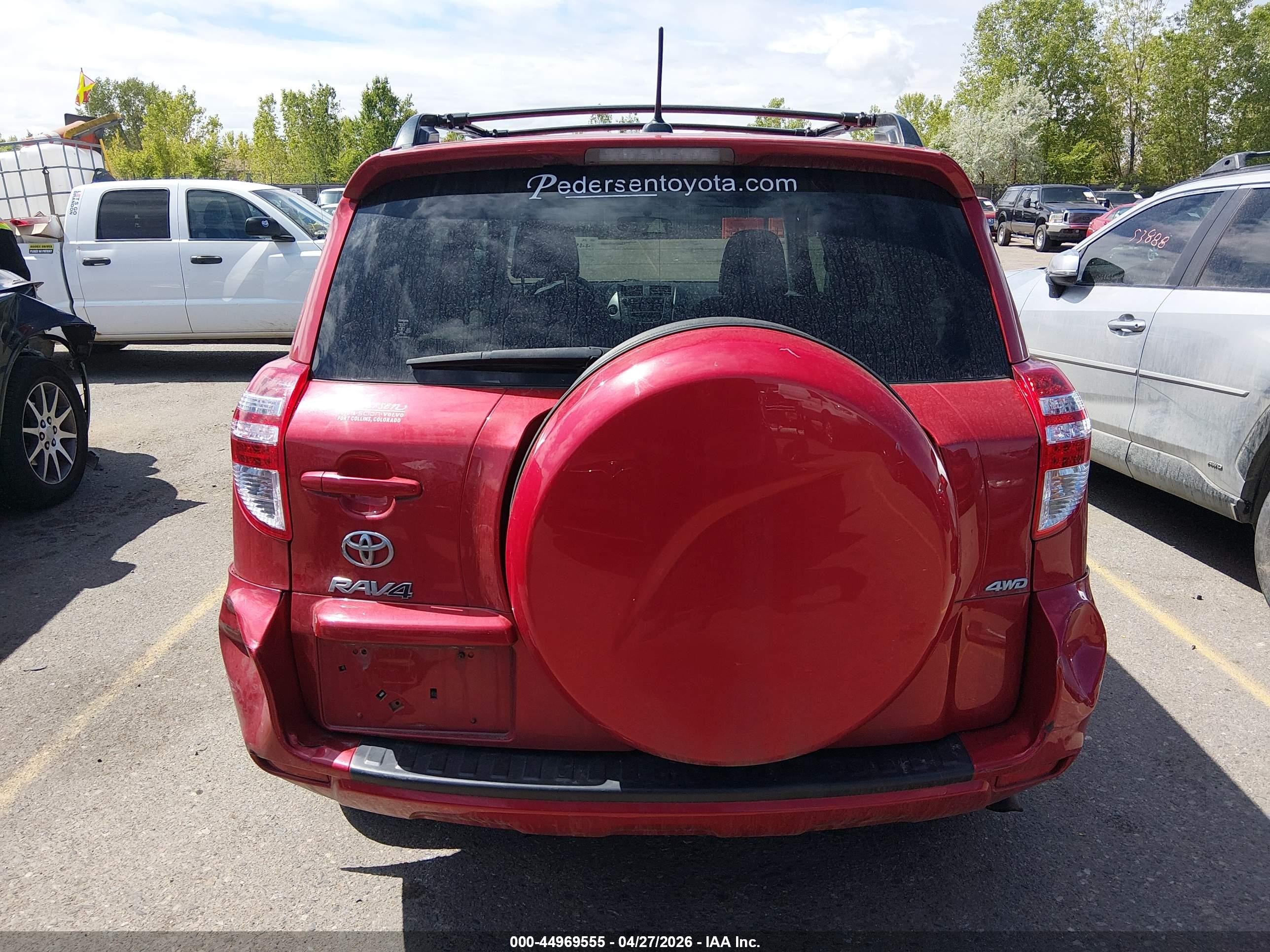 2011 Toyota Rav4   Red vin: JTMBF4DV9B5041480