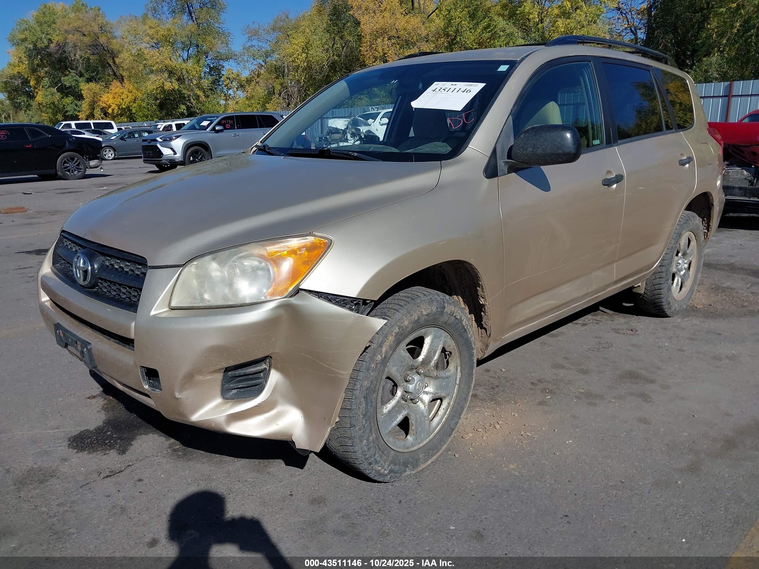 2010 Toyota Rav4   Gold vin: JTMBF4DVXA5022015