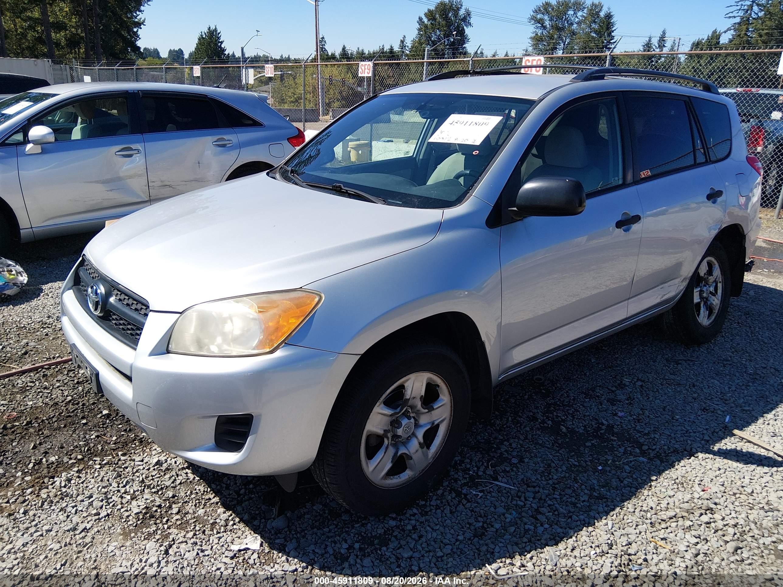 2010 Toyota Rav4   Silver vin: JTMBF4DVXAD032727