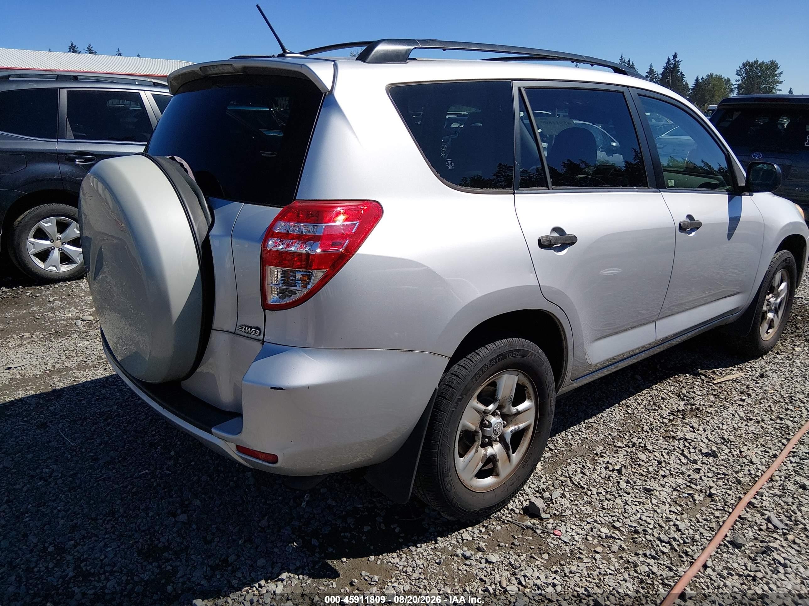 2010 Toyota Rav4   Silver vin: JTMBF4DVXAD032727