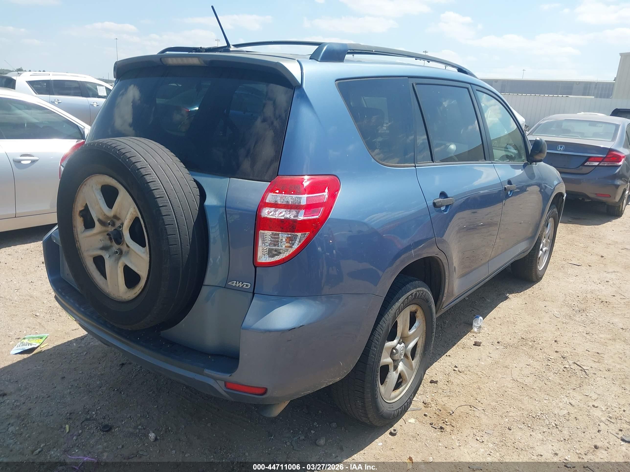2011 Toyota Rav4   Blue vin: JTMBF4DVXBD040120