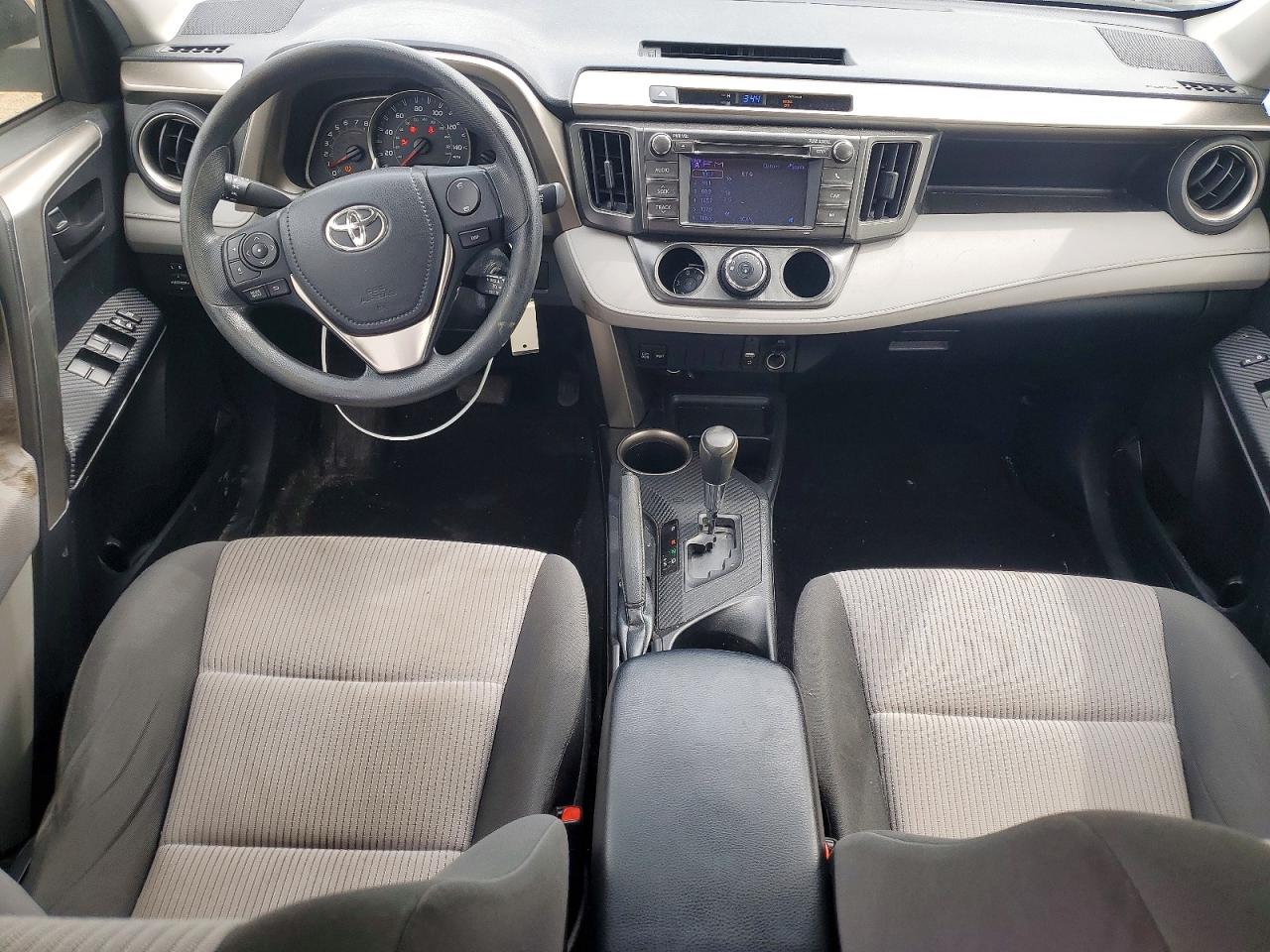 2013 Toyota Rav4 Le White vin: JTMBFREV0D5027384