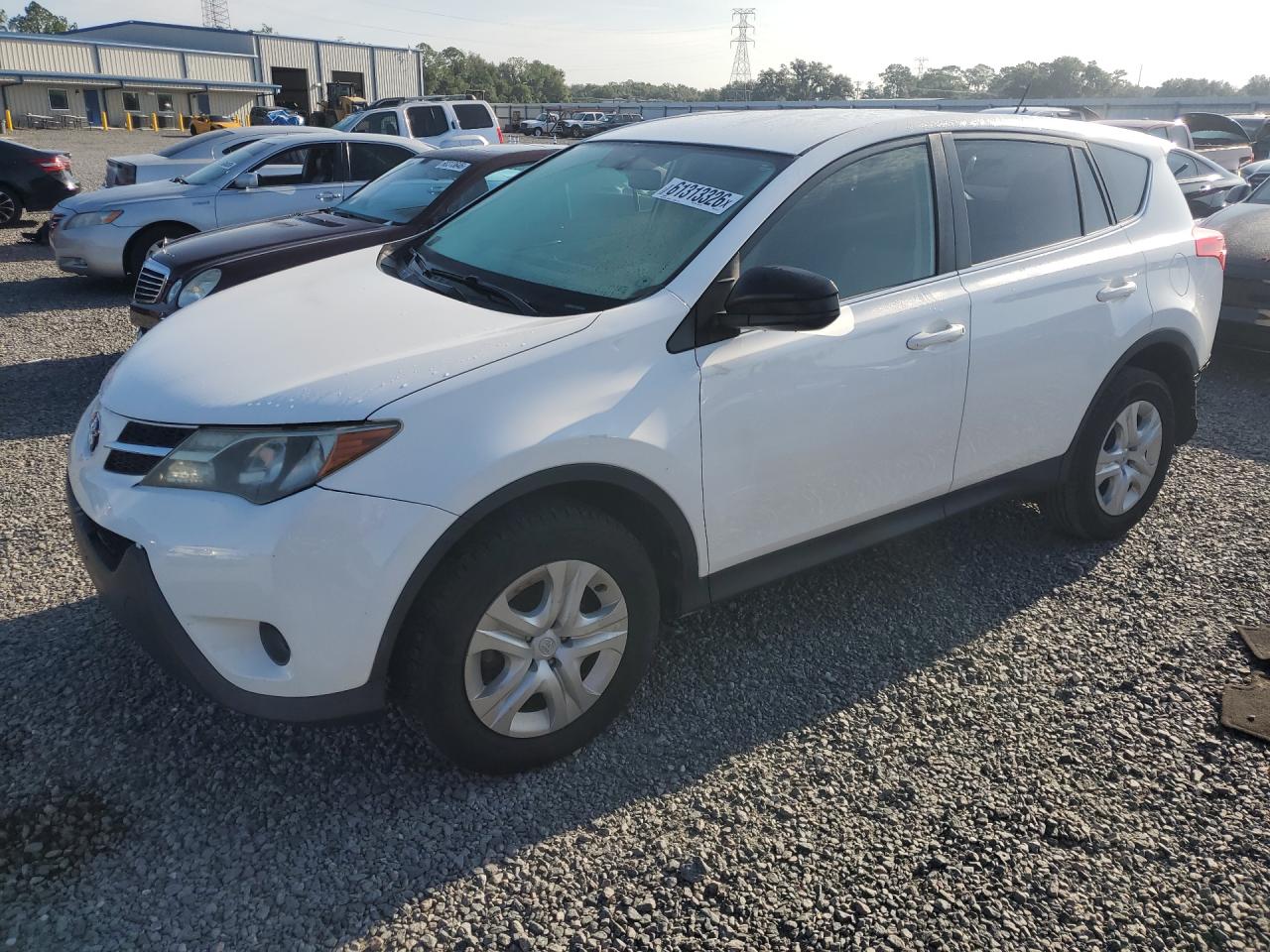 2014 Toyota Rav4 Le White vin: JTMBFREV0ED071117